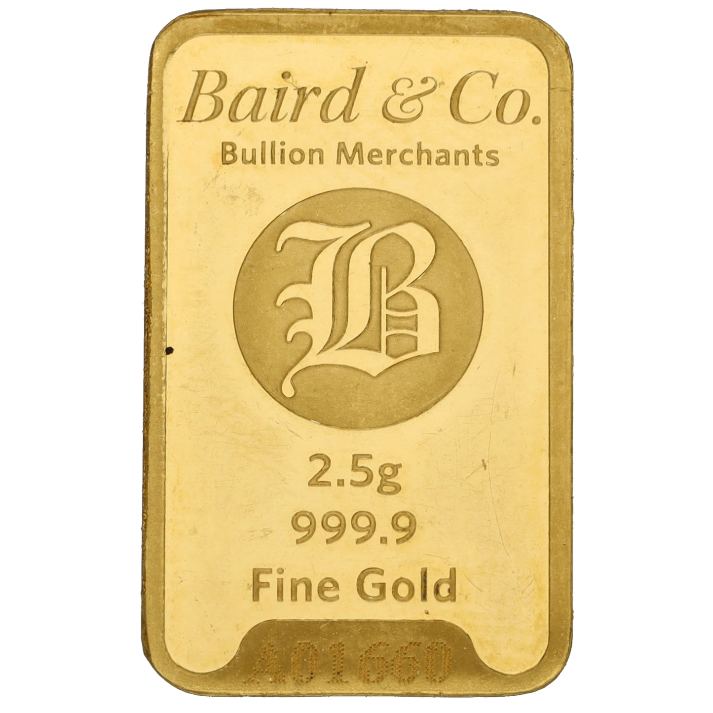 24ct 2.5g Gold Bar