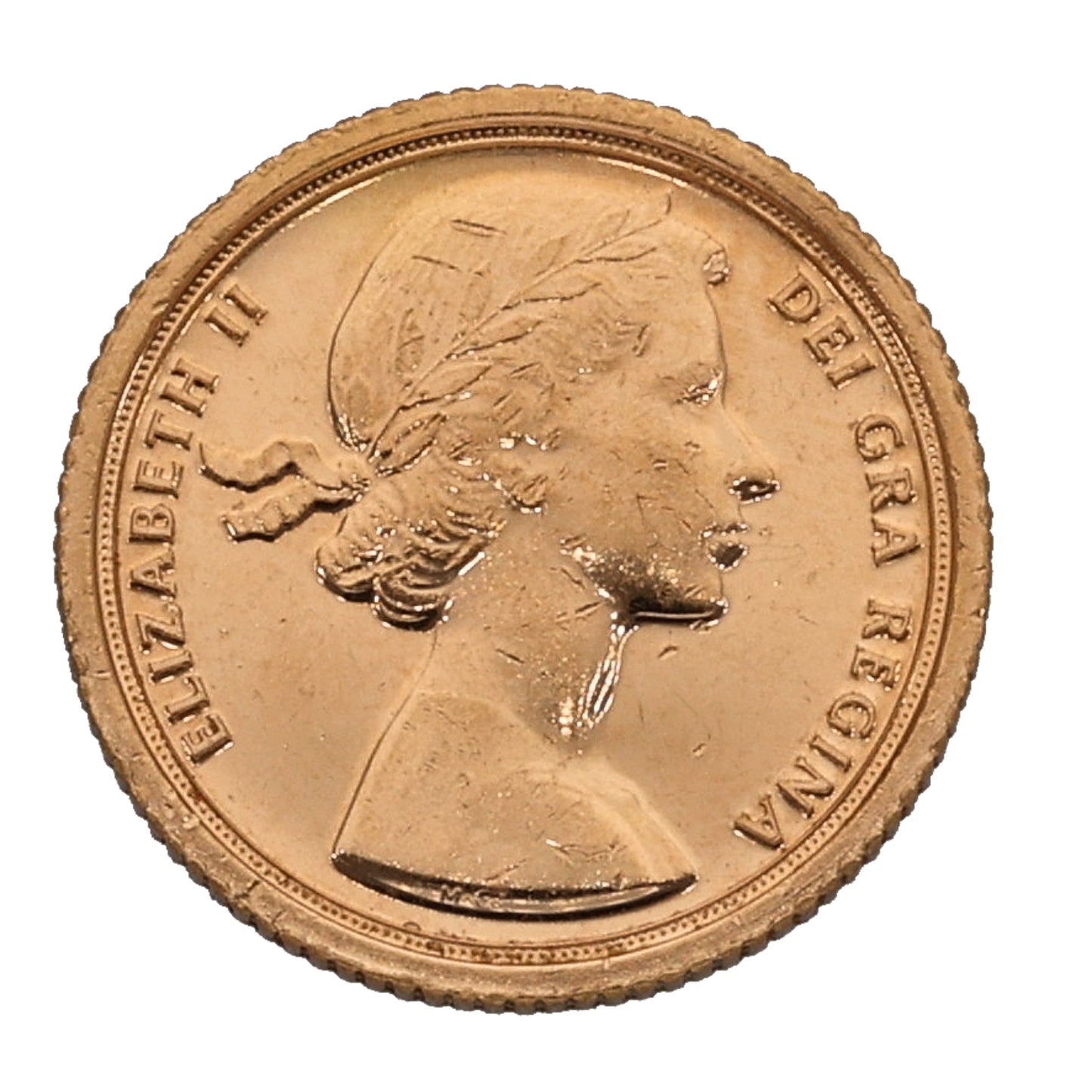 22ct Gold Queen Elizabeth II Quarter Sovereign Coin 2022