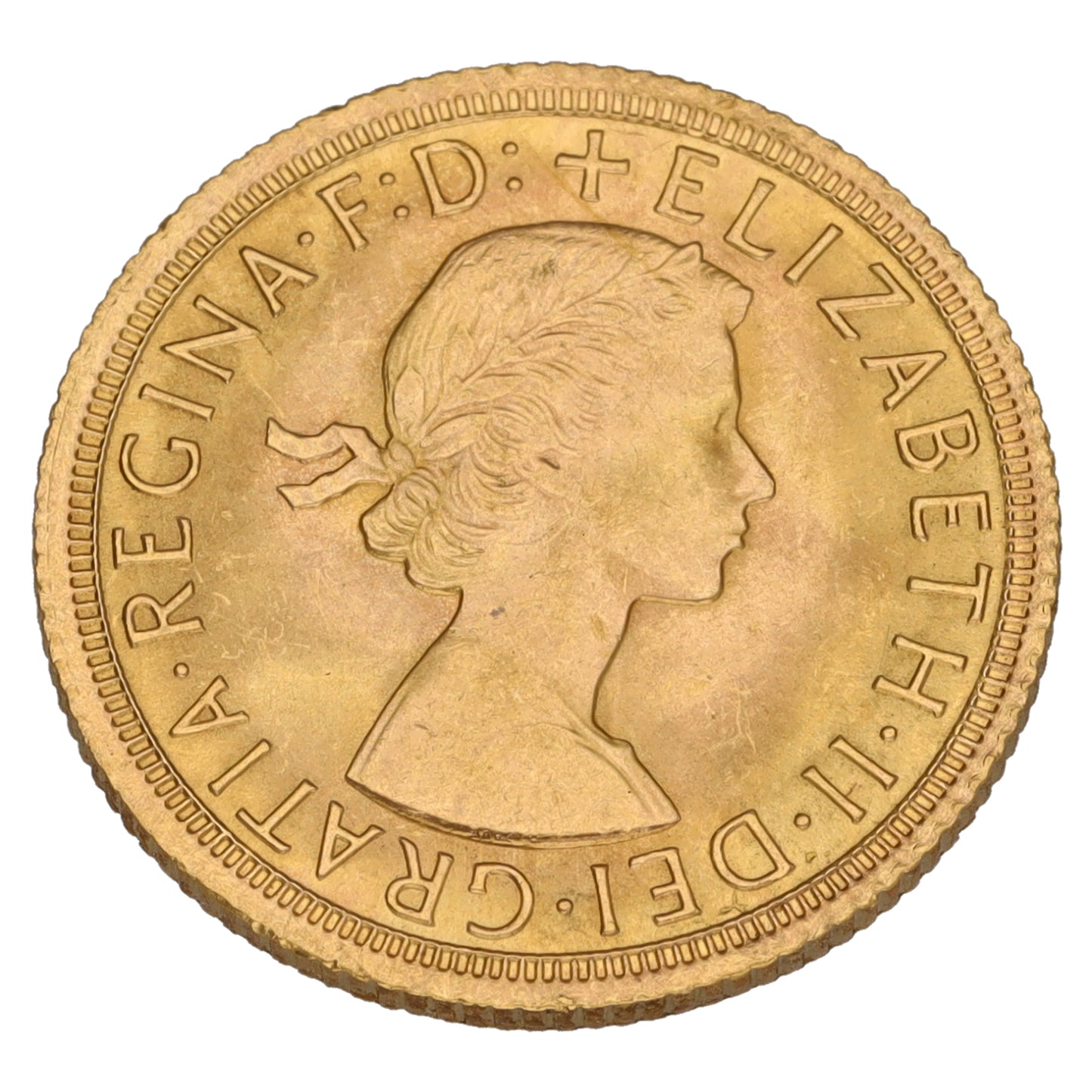 22ct Gold Queen Elizabeth II Full Sovereign Coin 1966