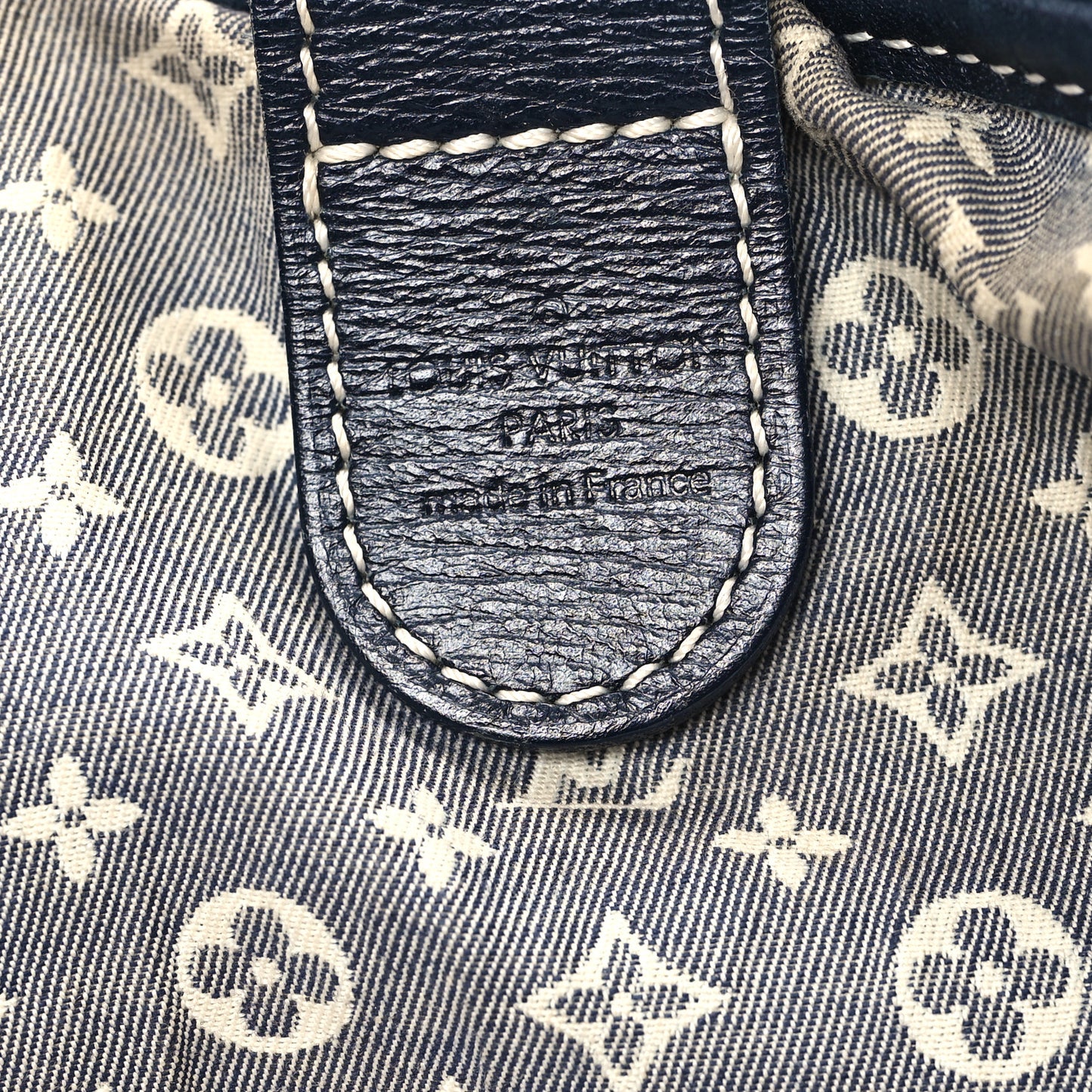 Louis Vuitton Elegie Monogram Mini Lin Coated Canvas Bag - Navy