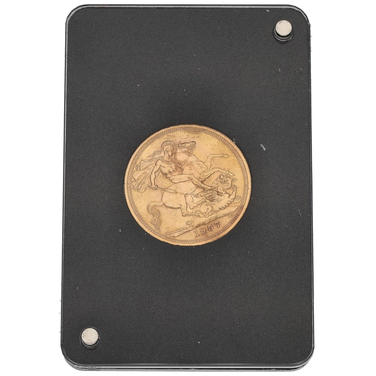 22ct Gold Queen Elizabeth II Full Sovereign Coin 1957