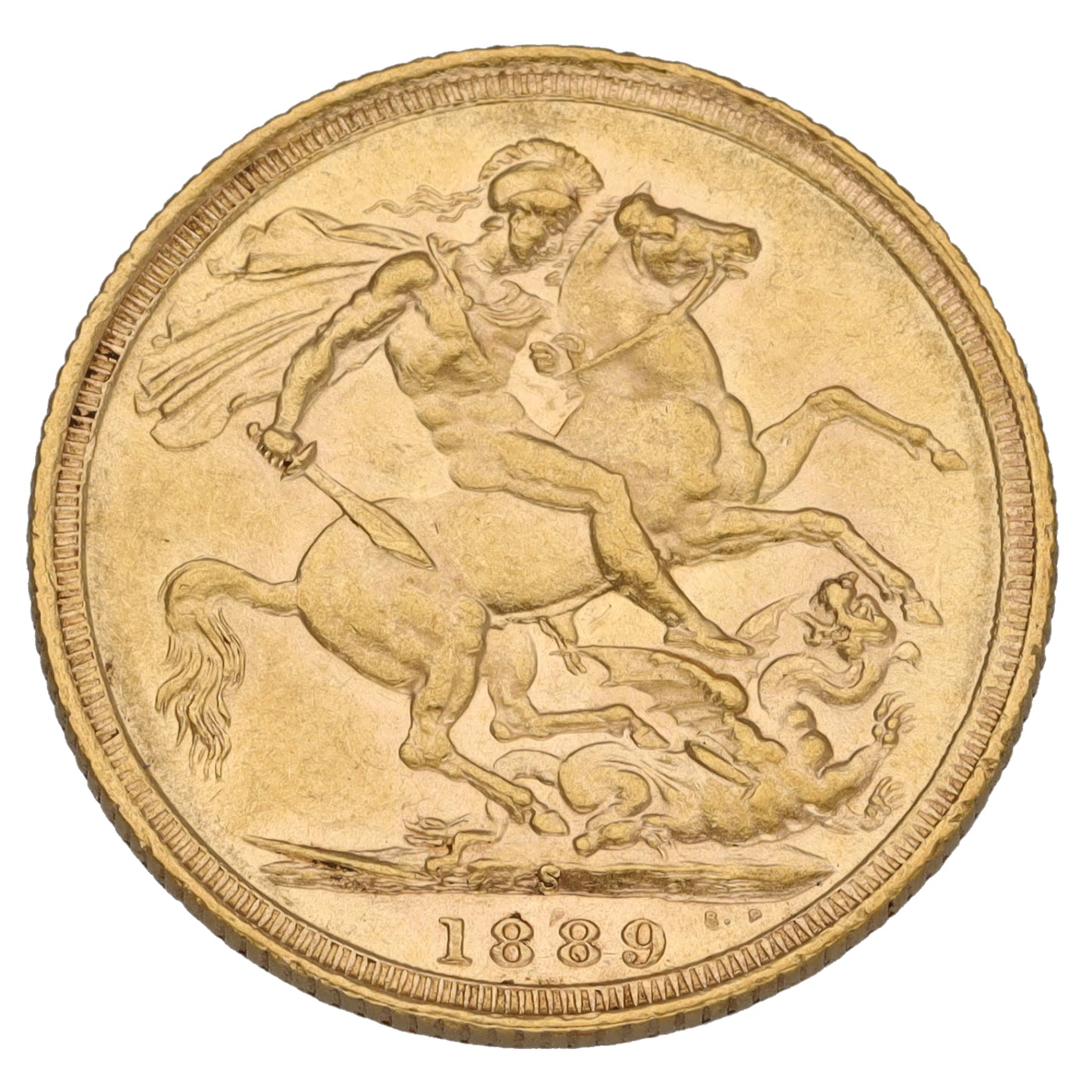 22ct Gold Queen Victoria Full Sovereign Coin 1889