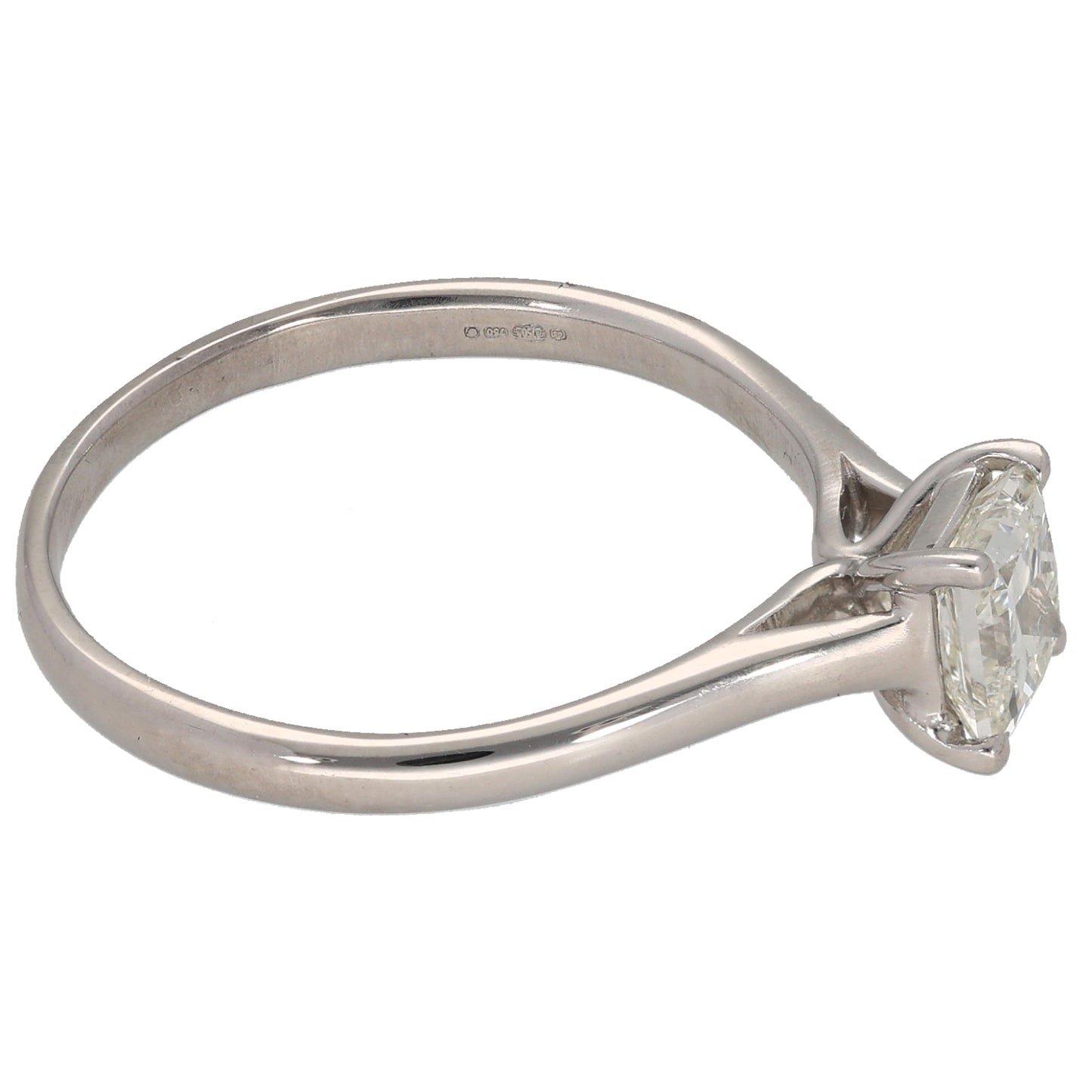 18ct White Gold 1.00ct Diamond Solitaire Ring Size R