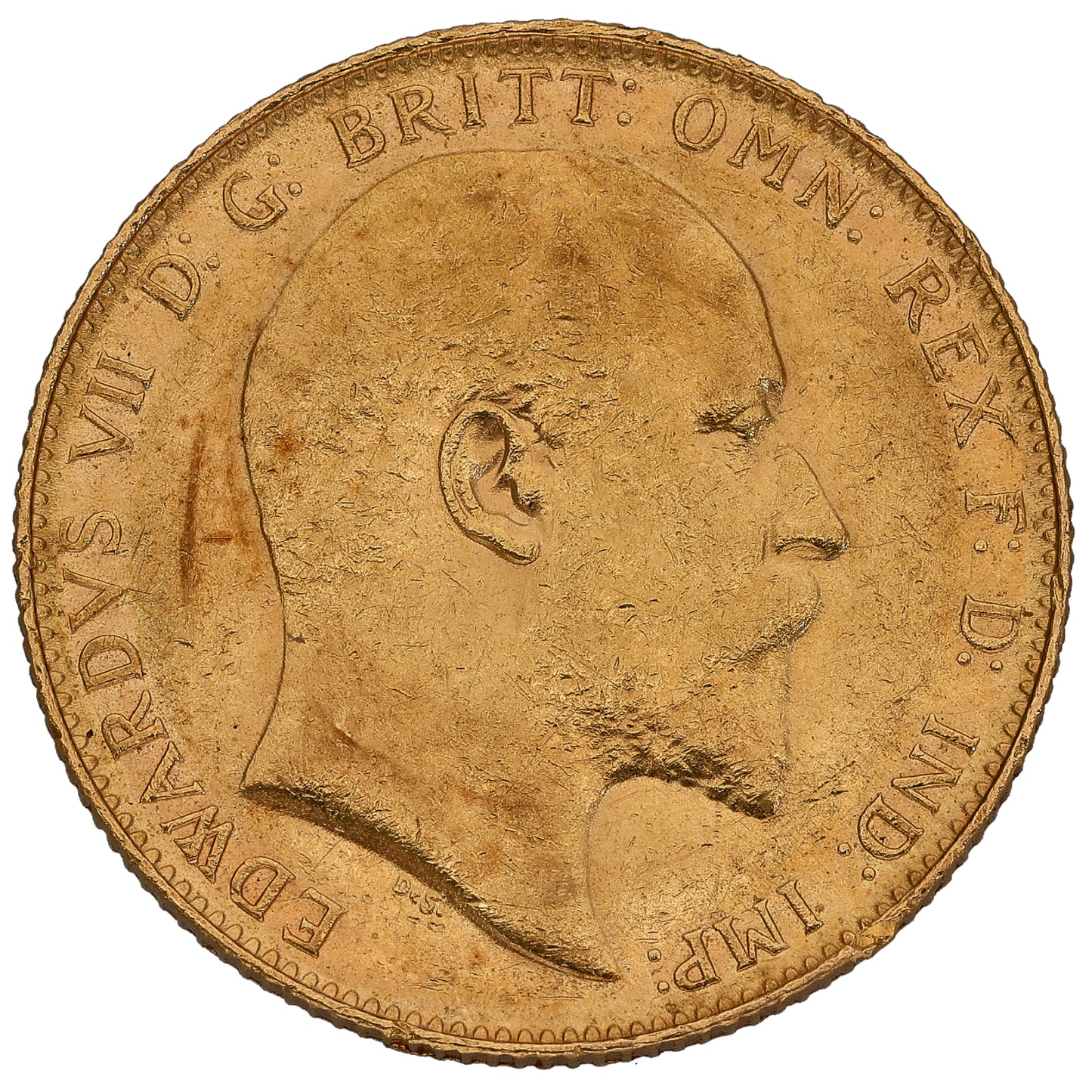 22ct Gold King Edward VII Full Sovereign Coin 1908