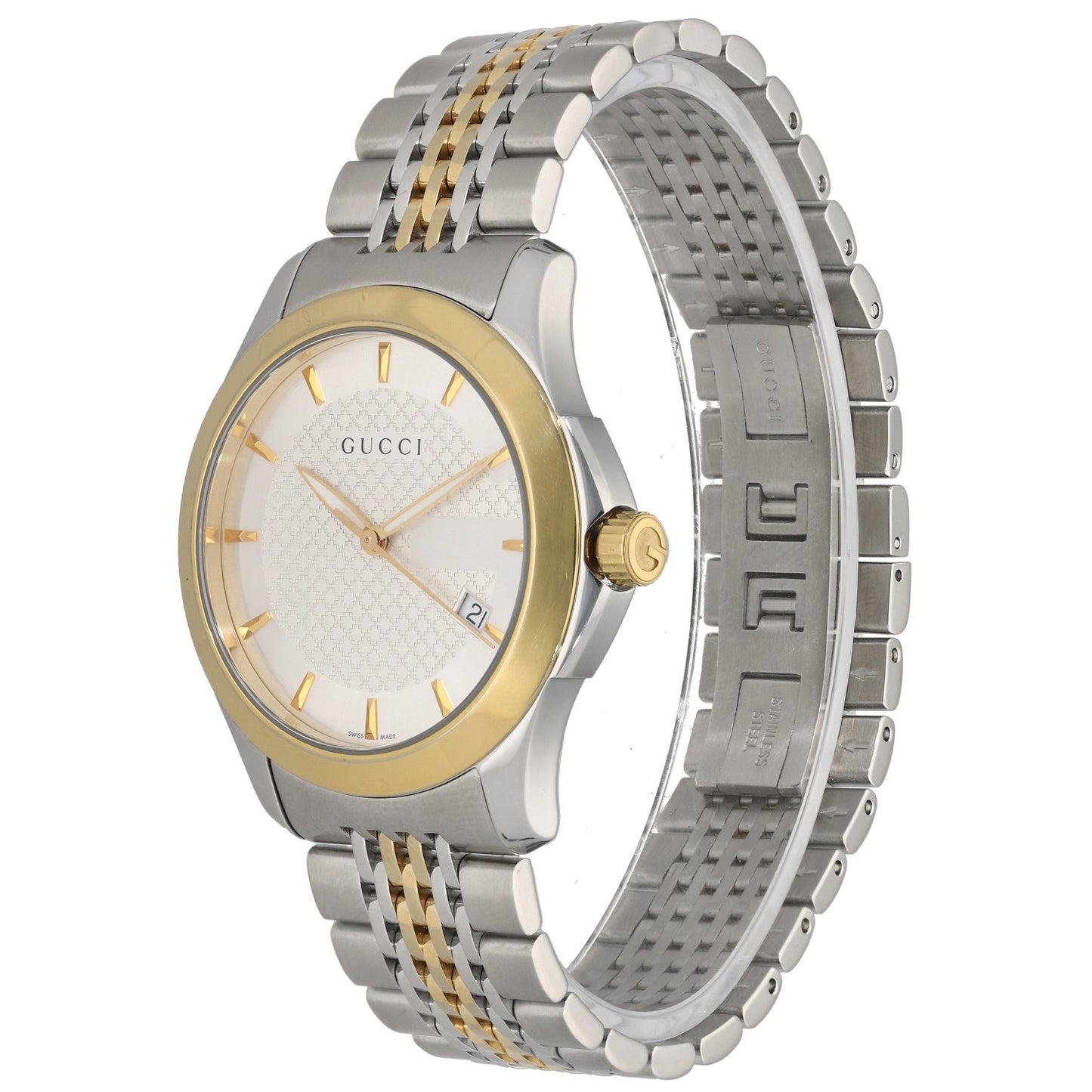 Gucci G-Timeless 126.4 38mm Stainless Steel Watch