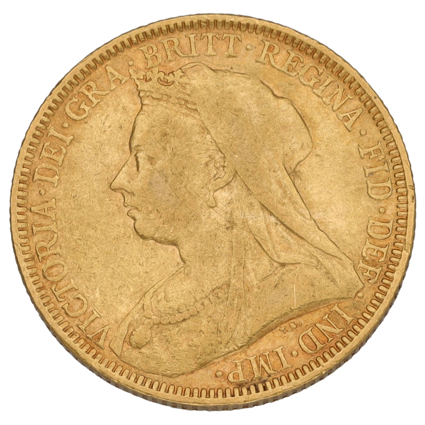 22ct Gold Queen Victoria Full Sovereign Coin 1893