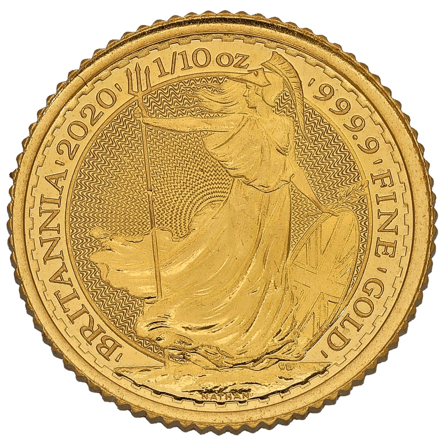 24ct Gold Queen Elizabeth II 1/10 OZ Britannia Coin 2020