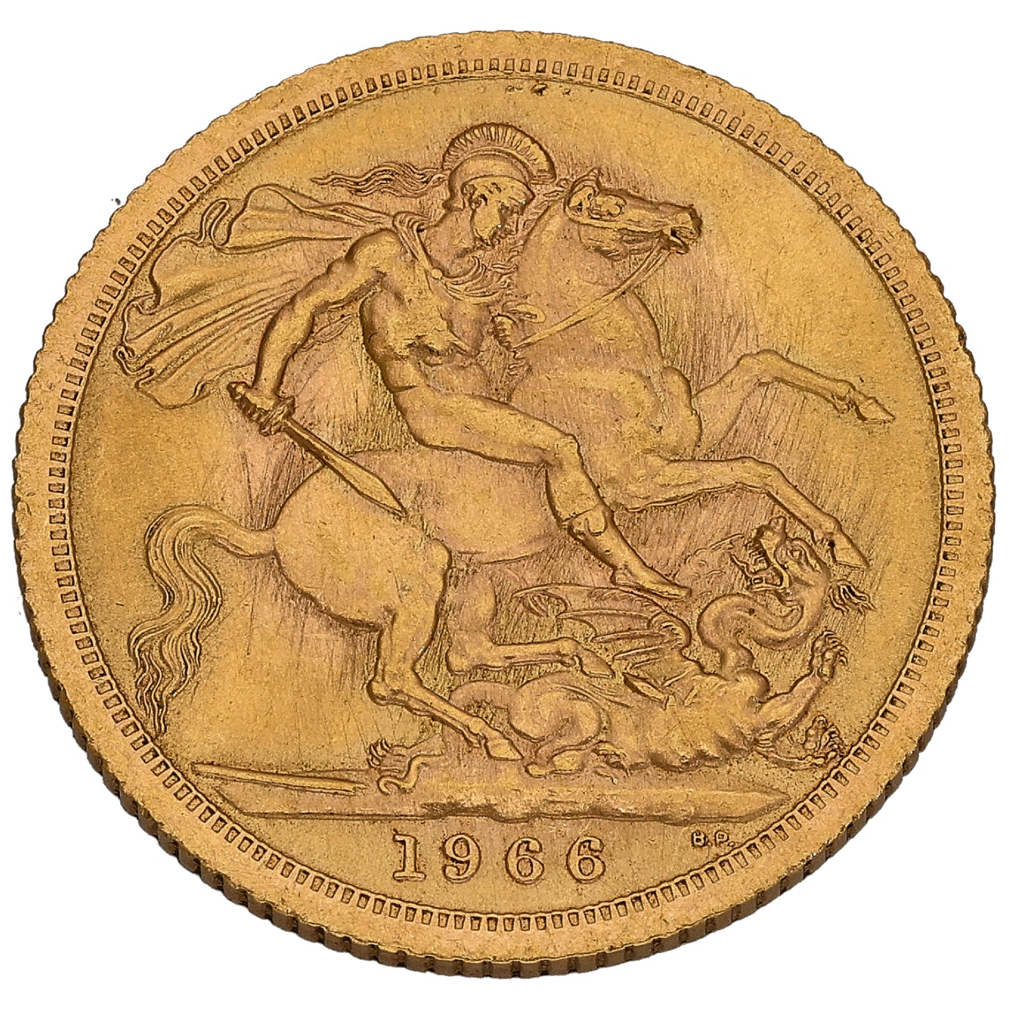 22ct Gold Queen Elizabeth II Full Sovereign Coin 1966