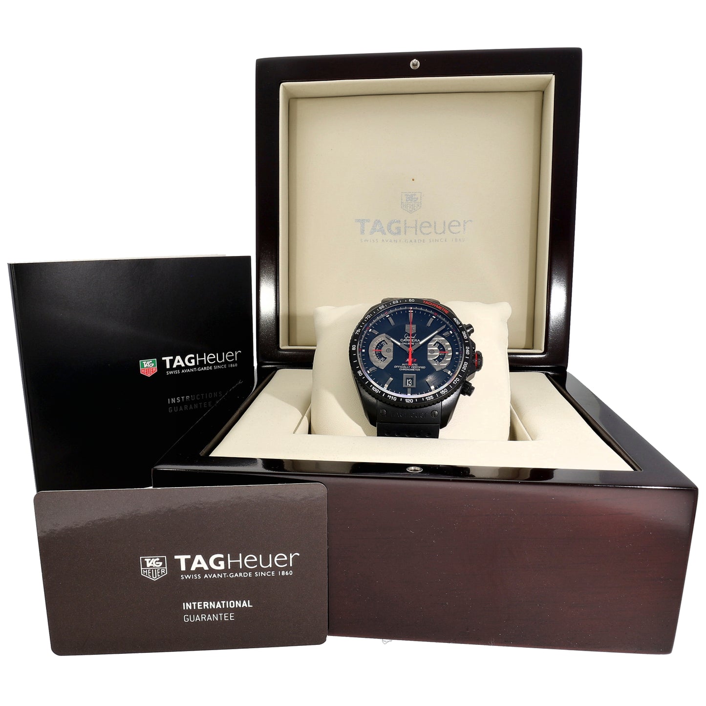 Tag Heuer Grand Carrera CAV518B 43mm PVD Titanium Watch