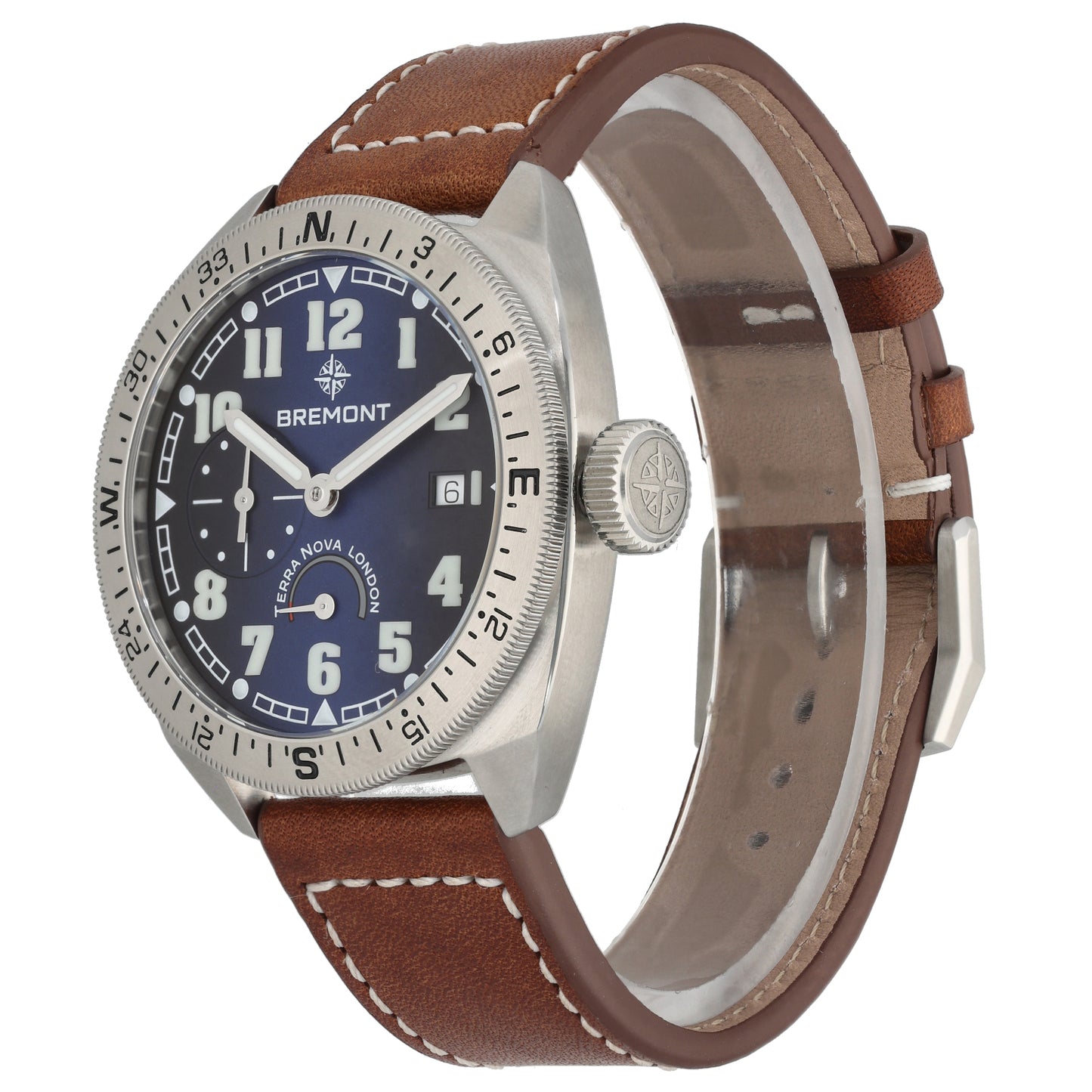 Bremont Terra Nova TN40-PWR-SS-BL-L-S 40mm Stainless Steel Watch