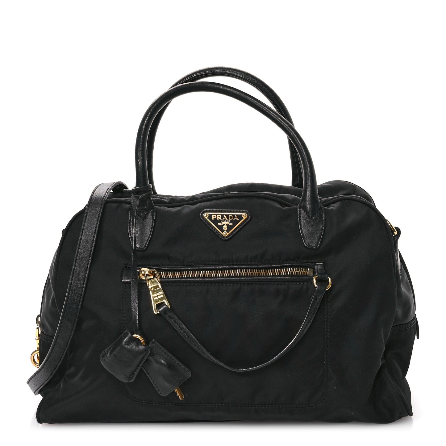 Prada B1843M Tessuto Nylon Bag - Black