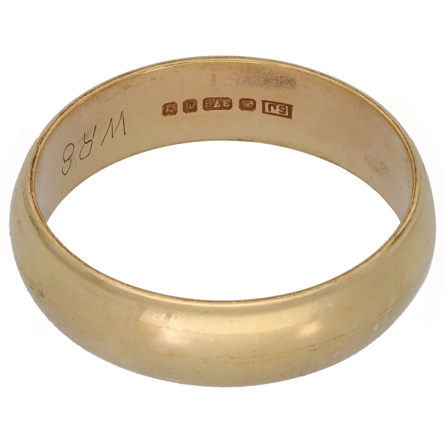 9ct Gold Plain Wedding Ring Size U