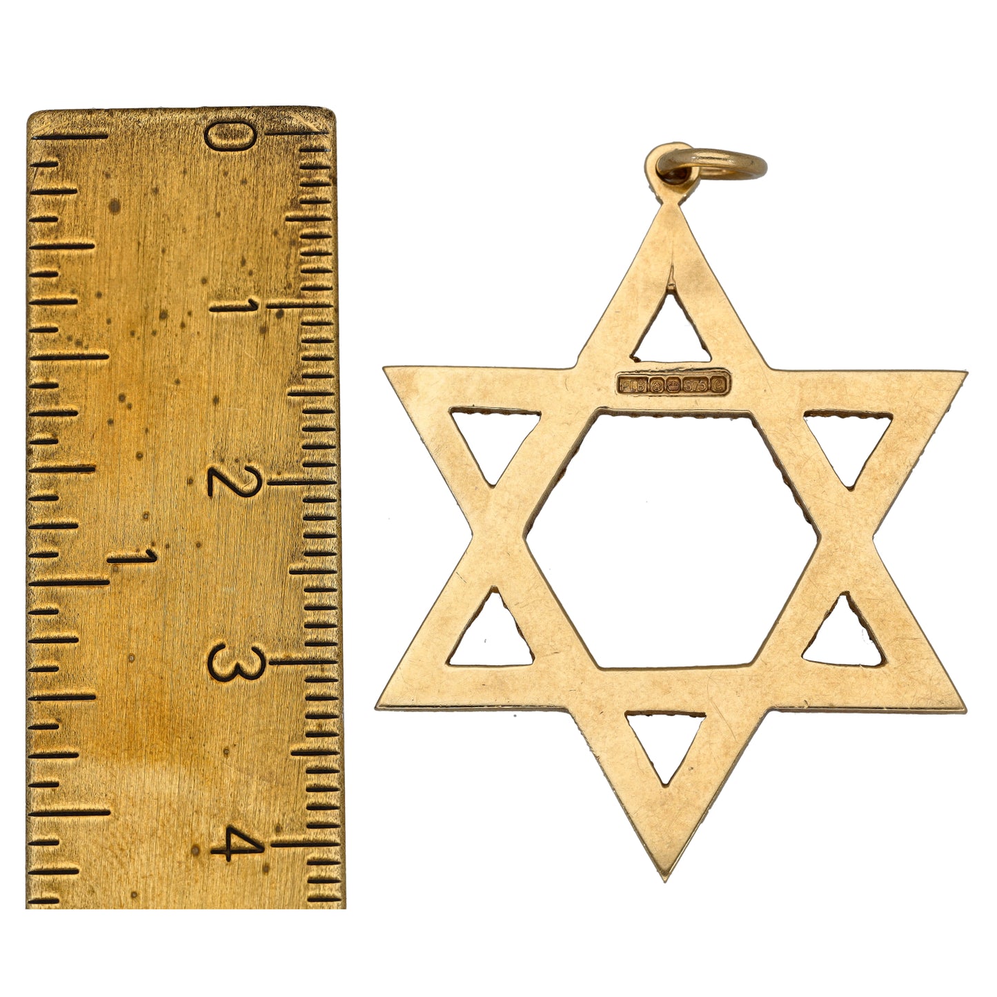 9ct Gold Star of David Pendant