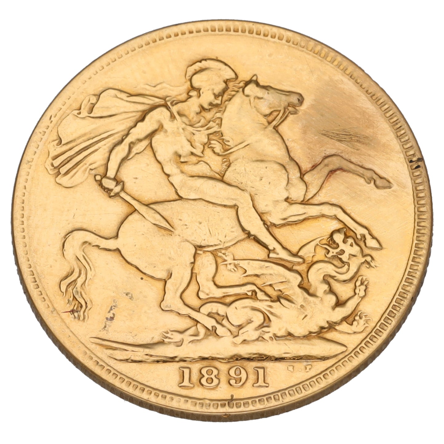 22ct Gold Queen Victoria Full Sovereign Coin 1891