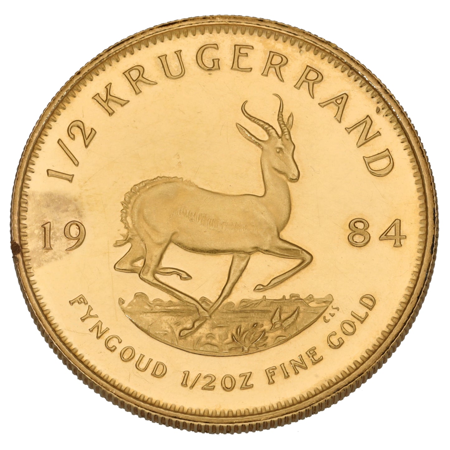 22ct Gold 1/2 OZ Krugerrand Coin 1984