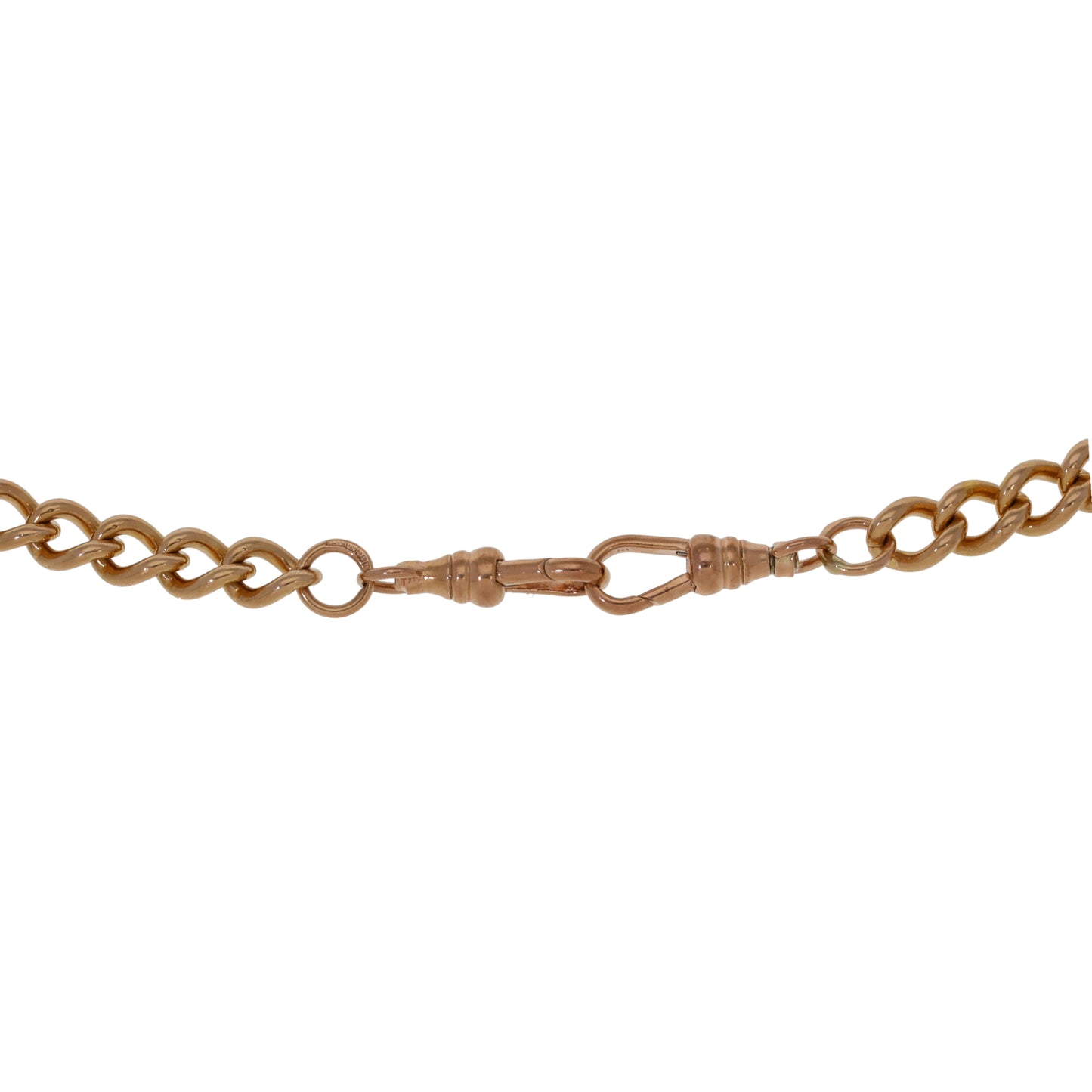 9ct Rose Gold Curb Chain 18"