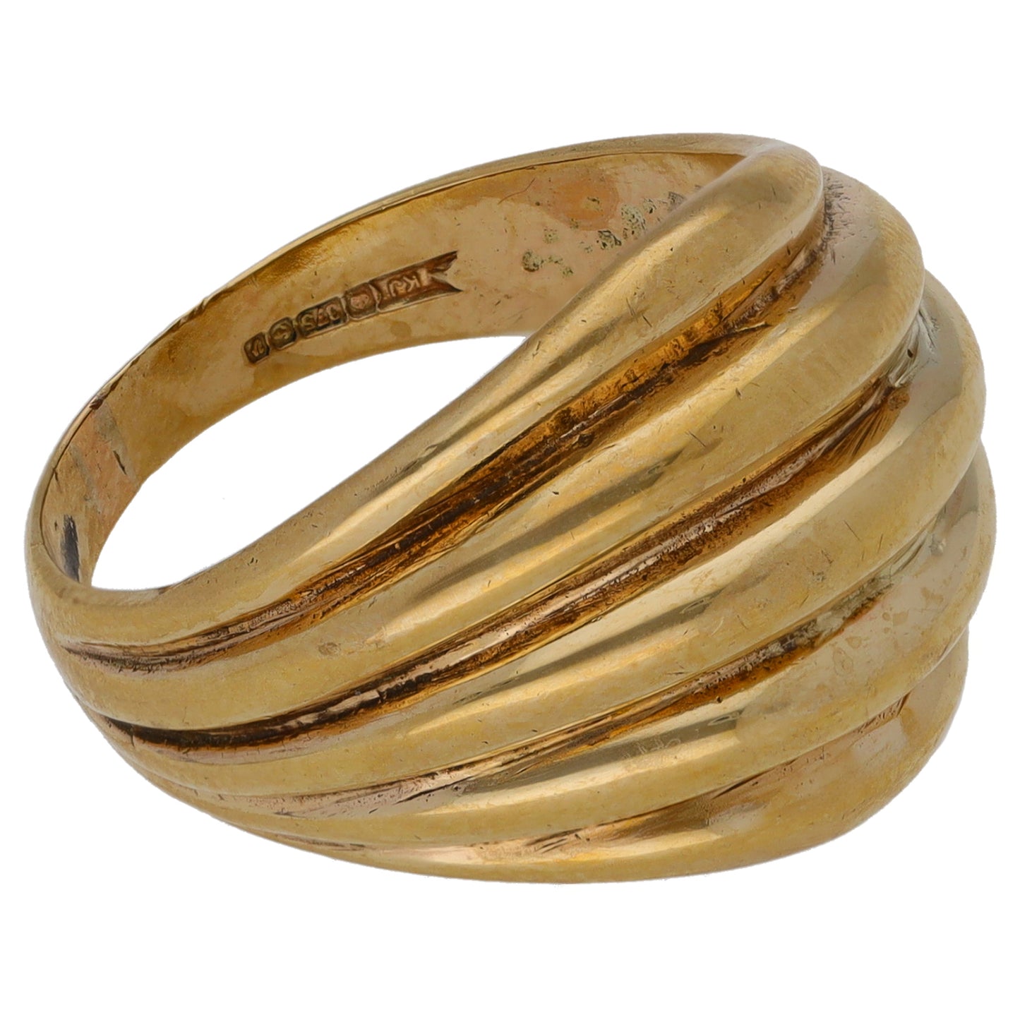 9ct Gold Alternative Ring Size P