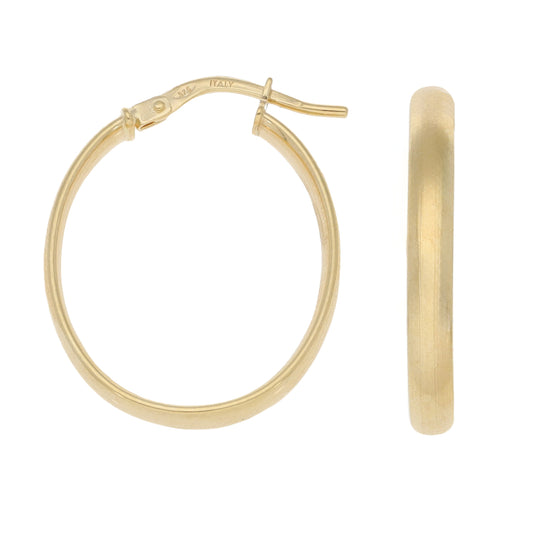 New 9ct Gold Creole Earrings