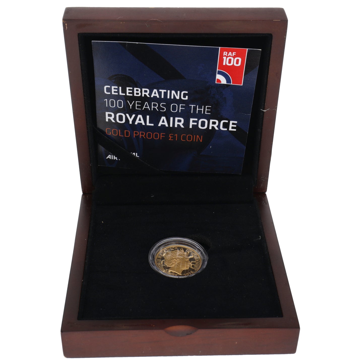 22ct Gold 100 Years Of The Royal Air Force One Pound 2018