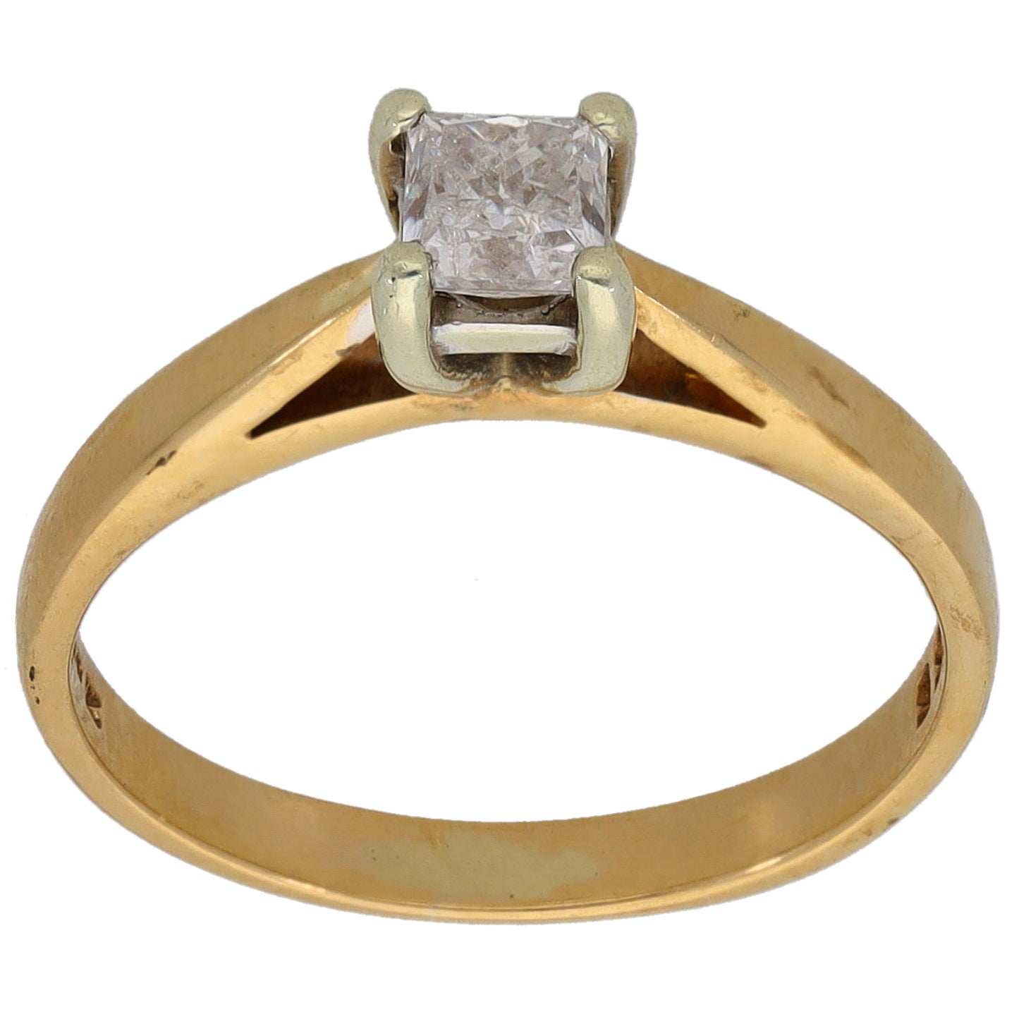 9ct Gold 0.32ct Diamond Solitaire Ring Size K