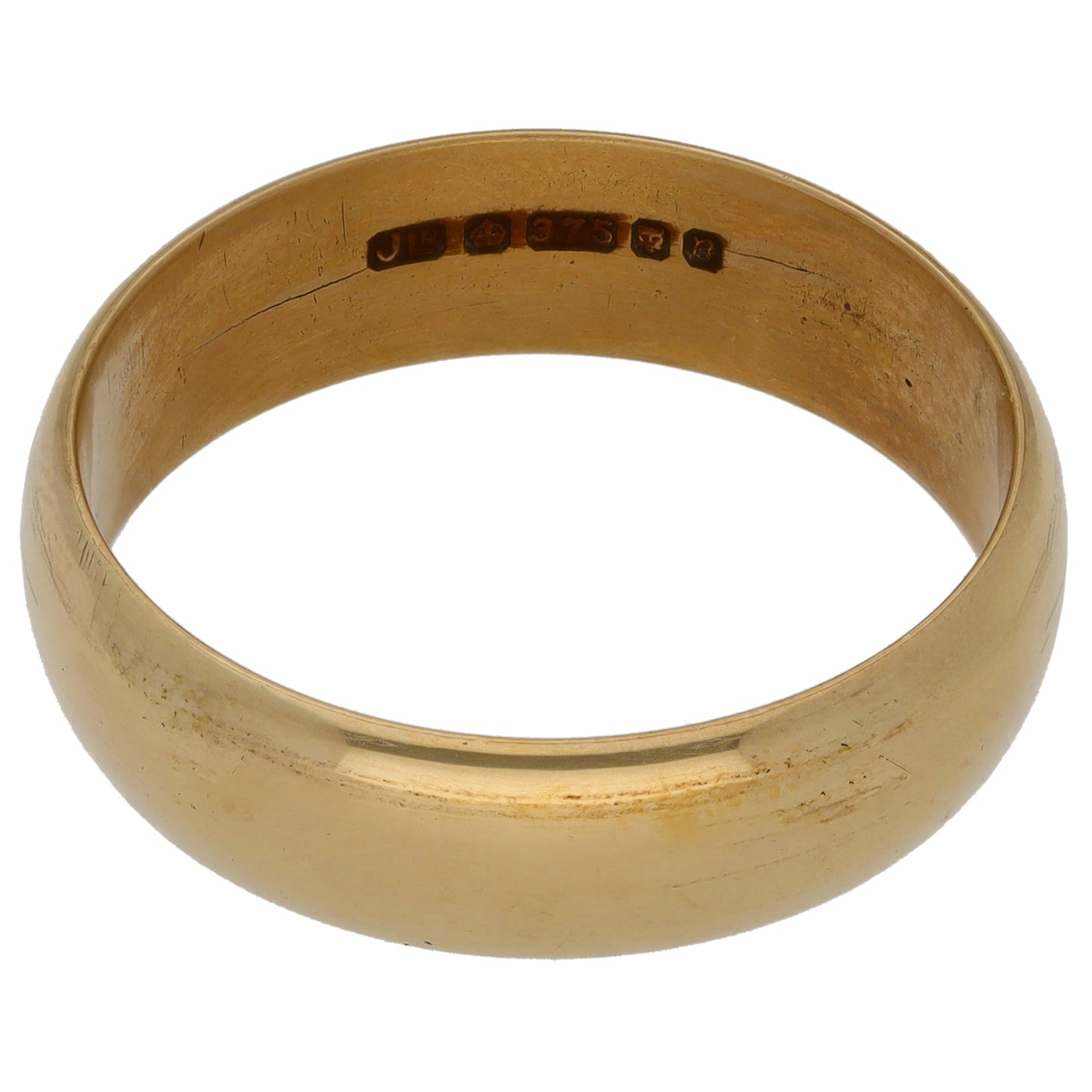 9ct Gold Plain Wedding Ring Size V