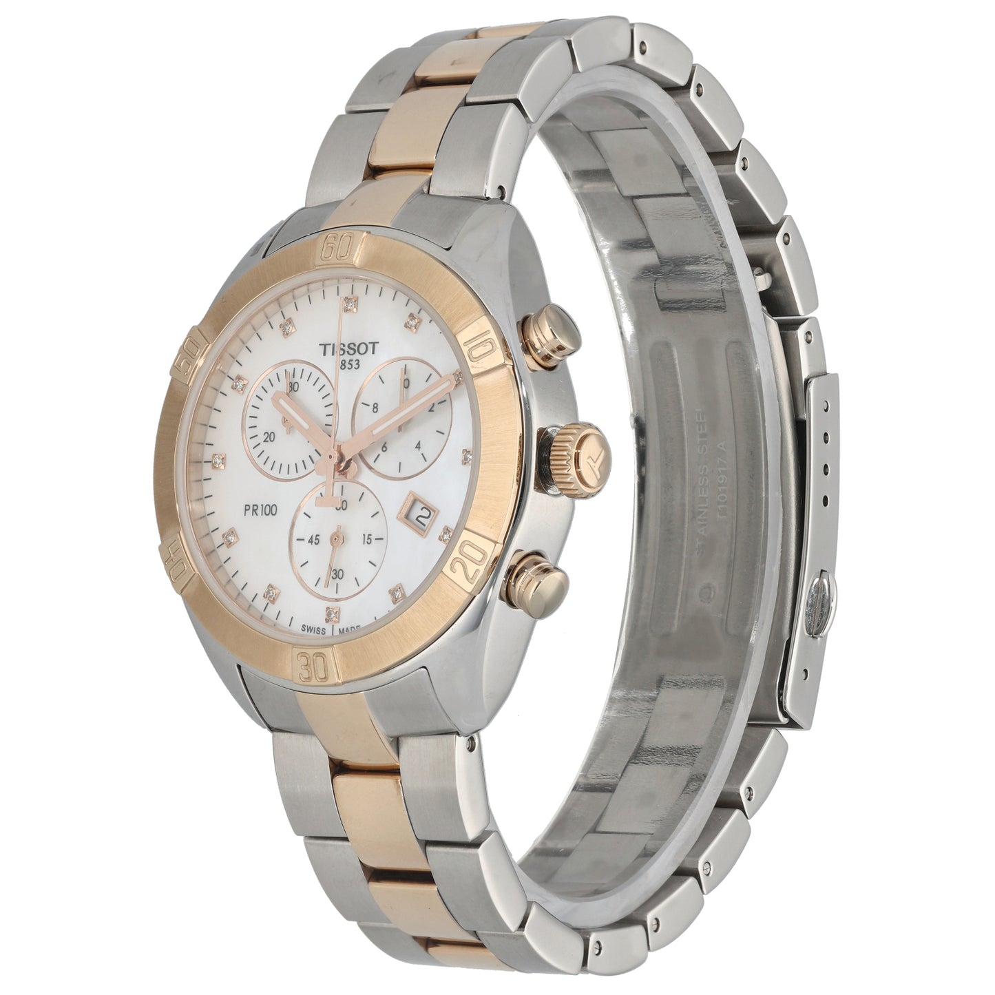 Tissot PR100 Sport Chic T101917A 38mm Bi-Colour Watch