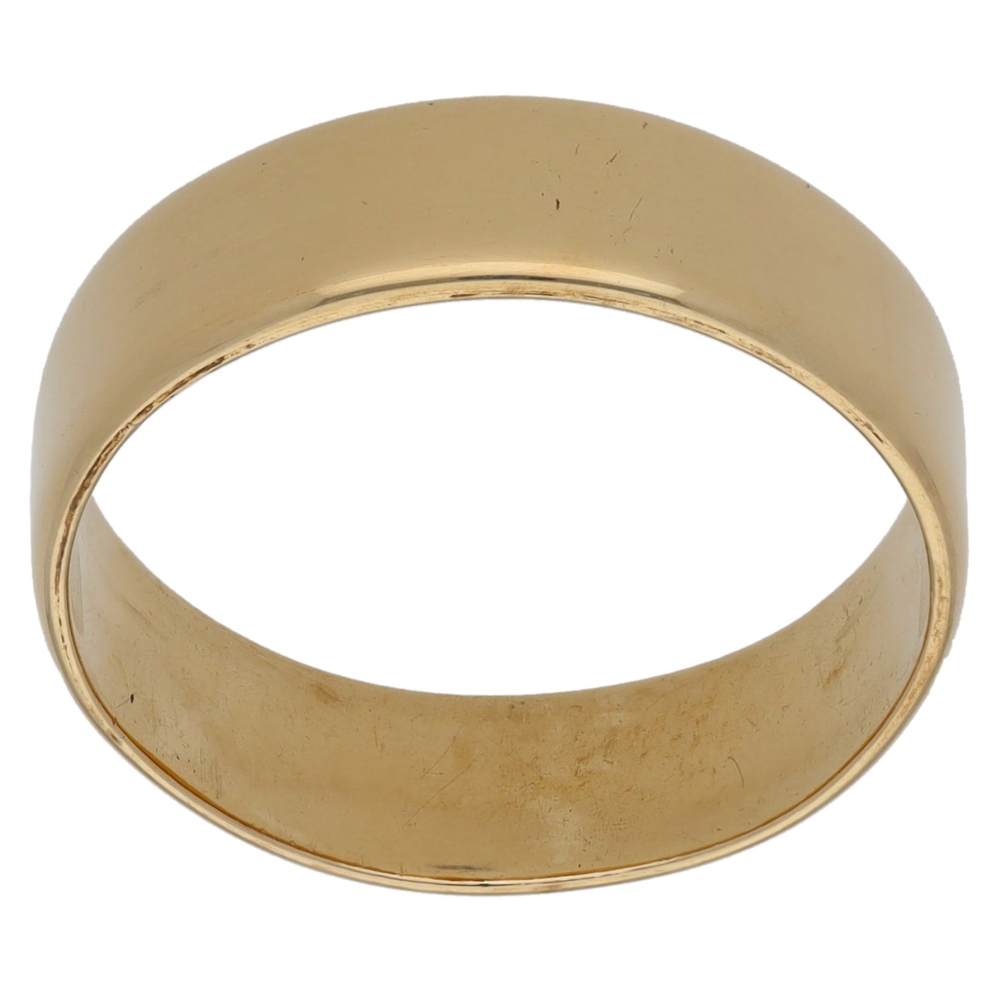 9ct Gold Plain Wedding Ring Size S