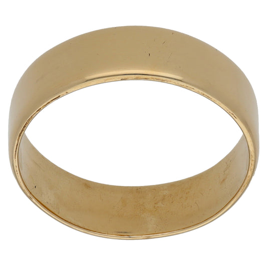 9ct Gold Plain Wedding Ring Size S