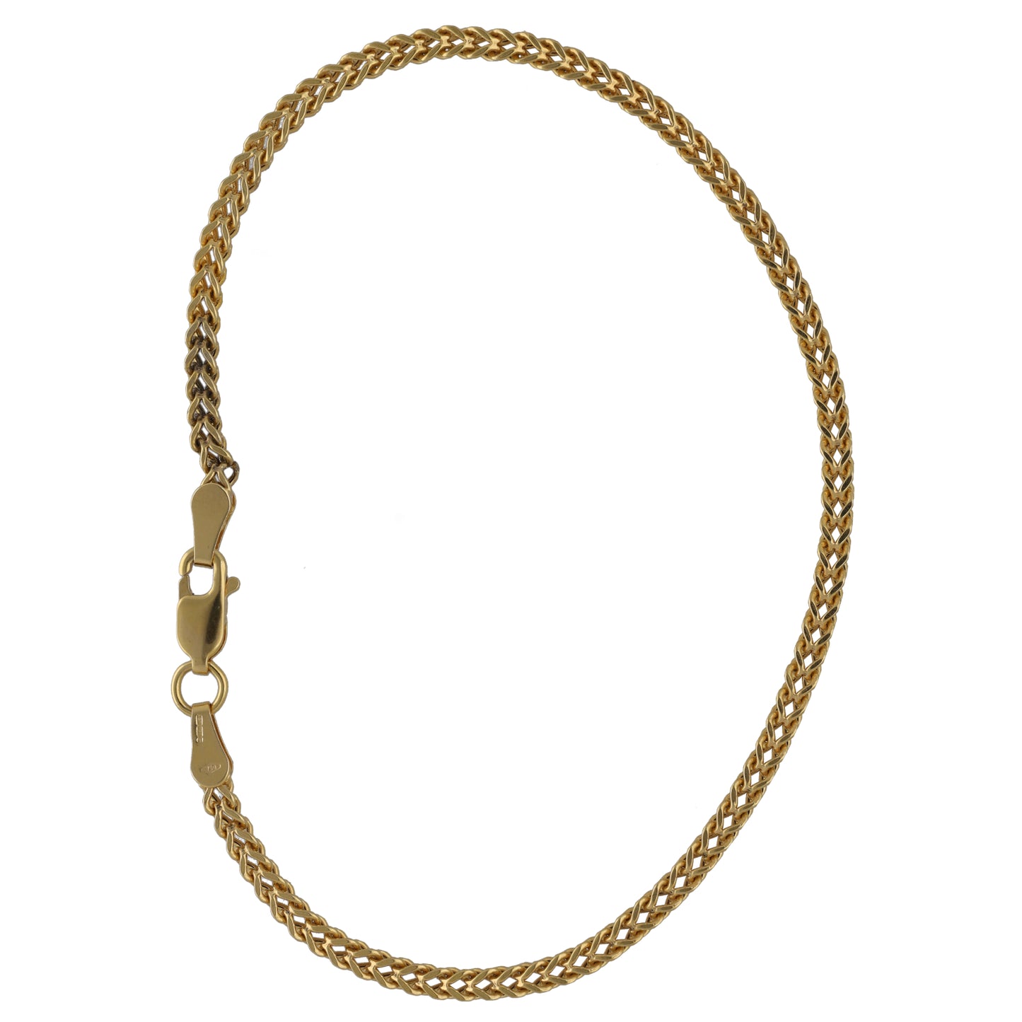 18ct Gold Double Curb Bracelet