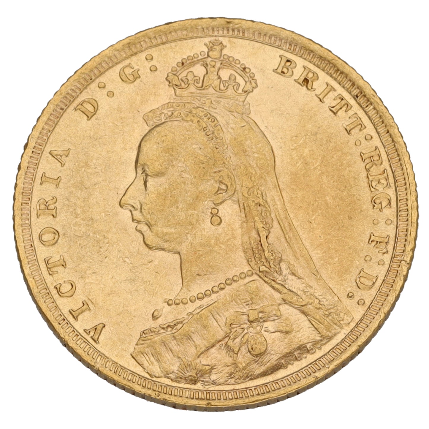 22ct Gold Queen Victoria Full Sovereign Coin 1889