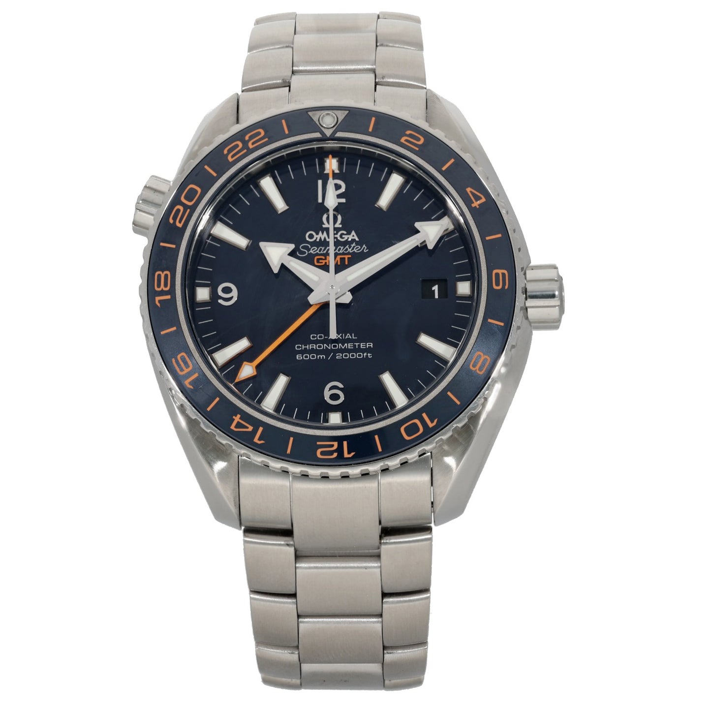 Omega Planet Ocean 232.30.44.22.03.001, blue dial, stainless steel, front image