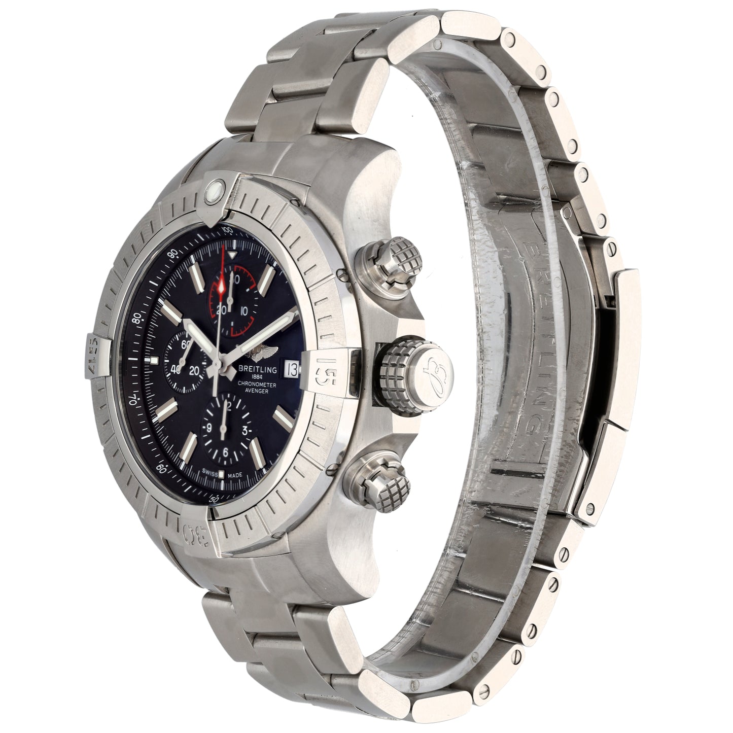 Breitling Super Avenger A13375 48mm Stainless Steel Watch