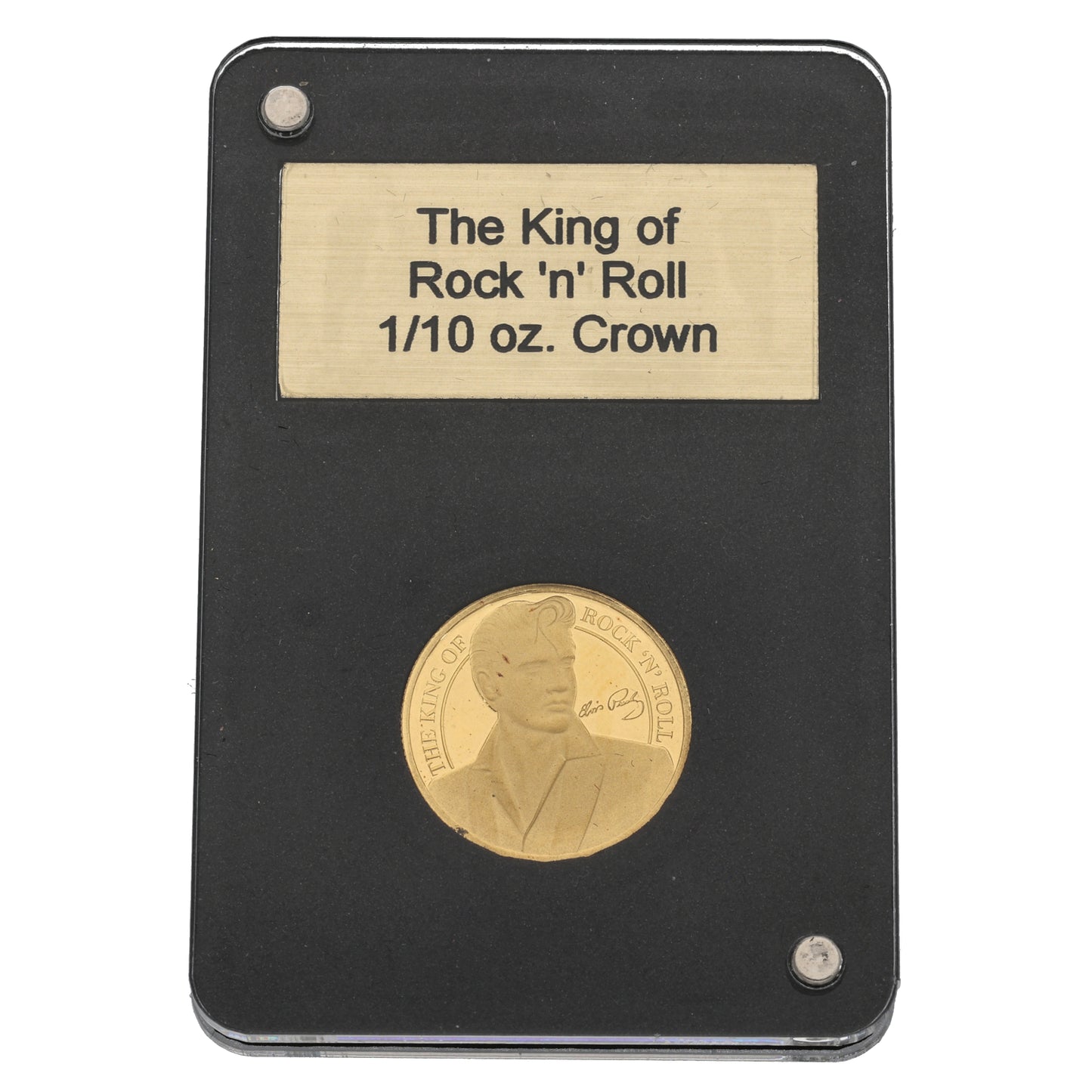 24ct Gold The King Of Rock 'N' Roll 1/10 Crown Coin 2021