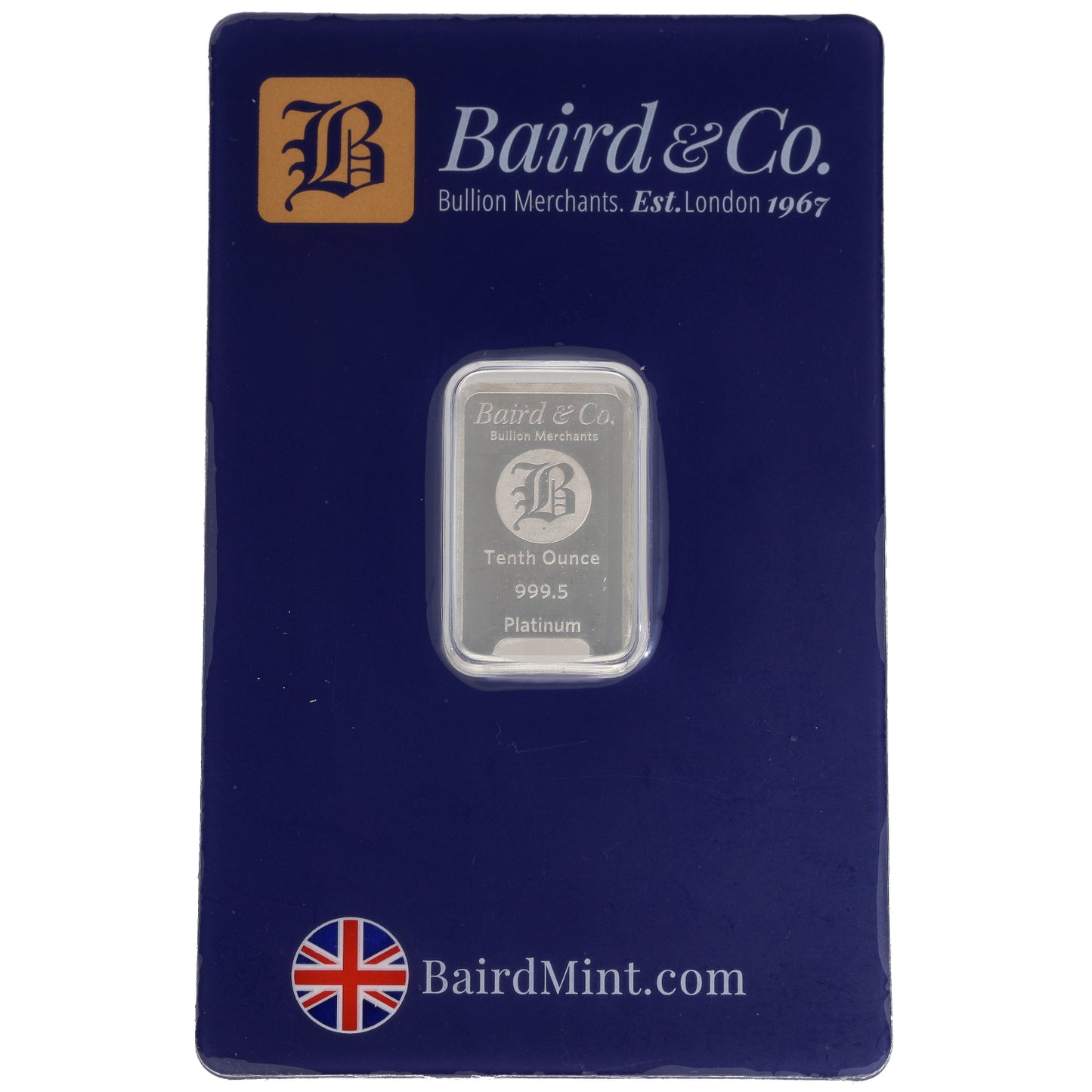 New Platinum 1/10oz Bar