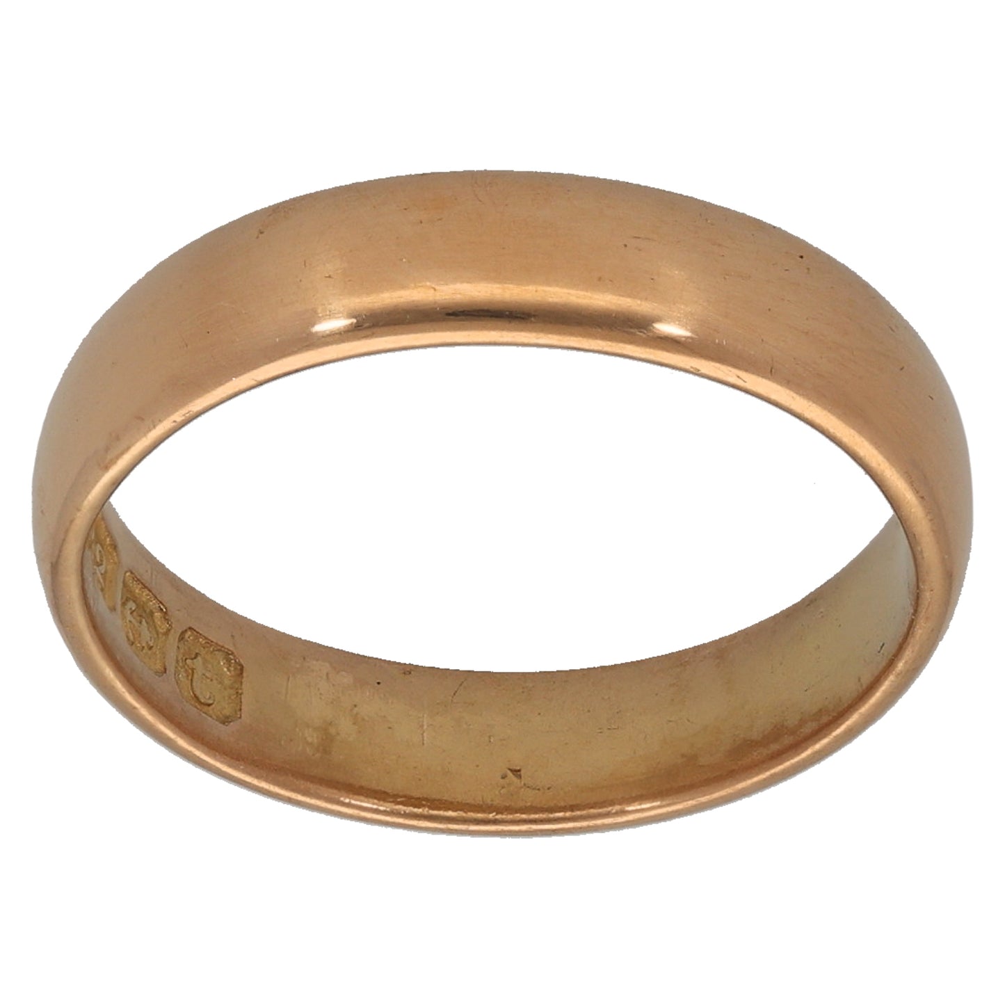 22ct Gold Plain Wedding Ring Size L