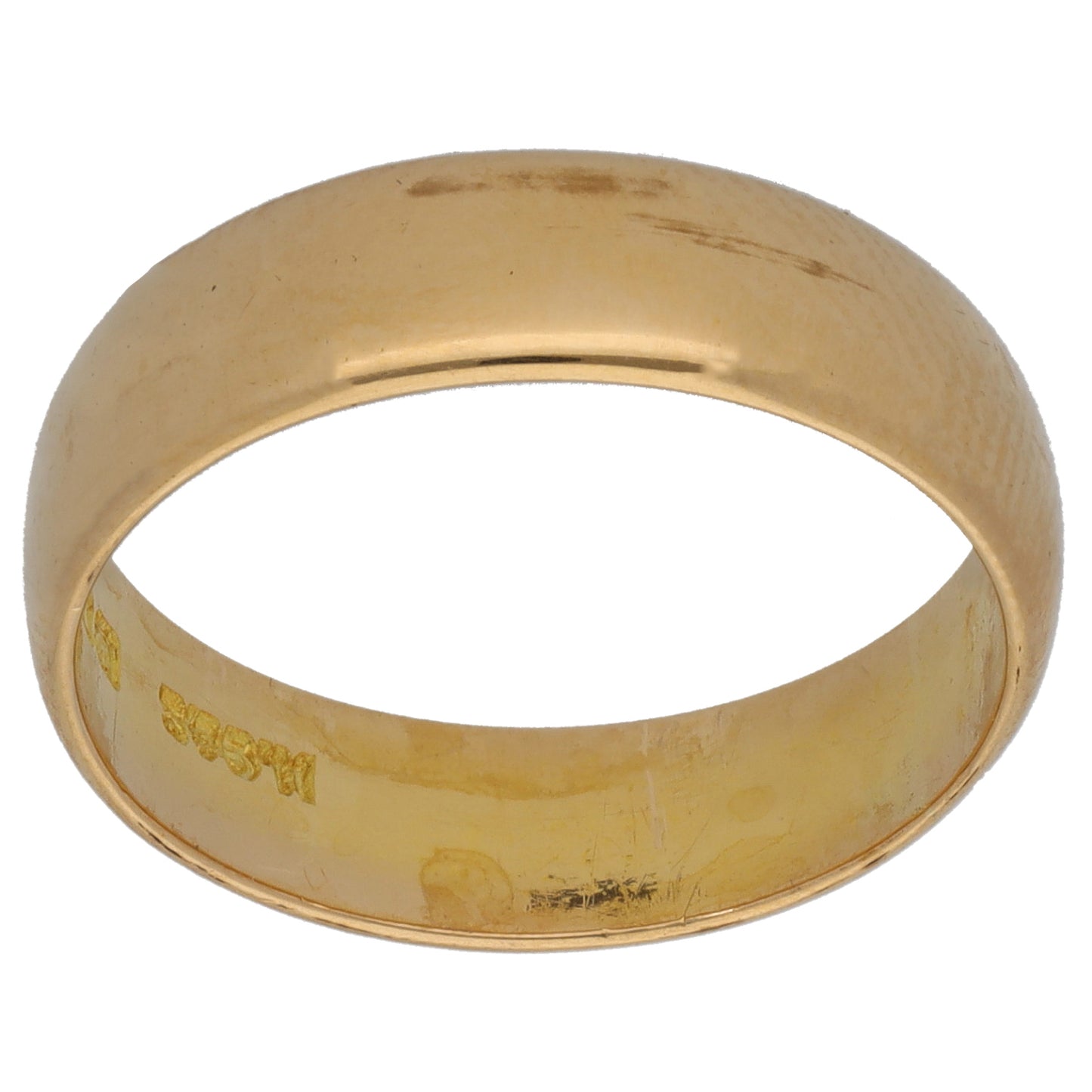 18ct Gold Plain Wedding Ring Size O