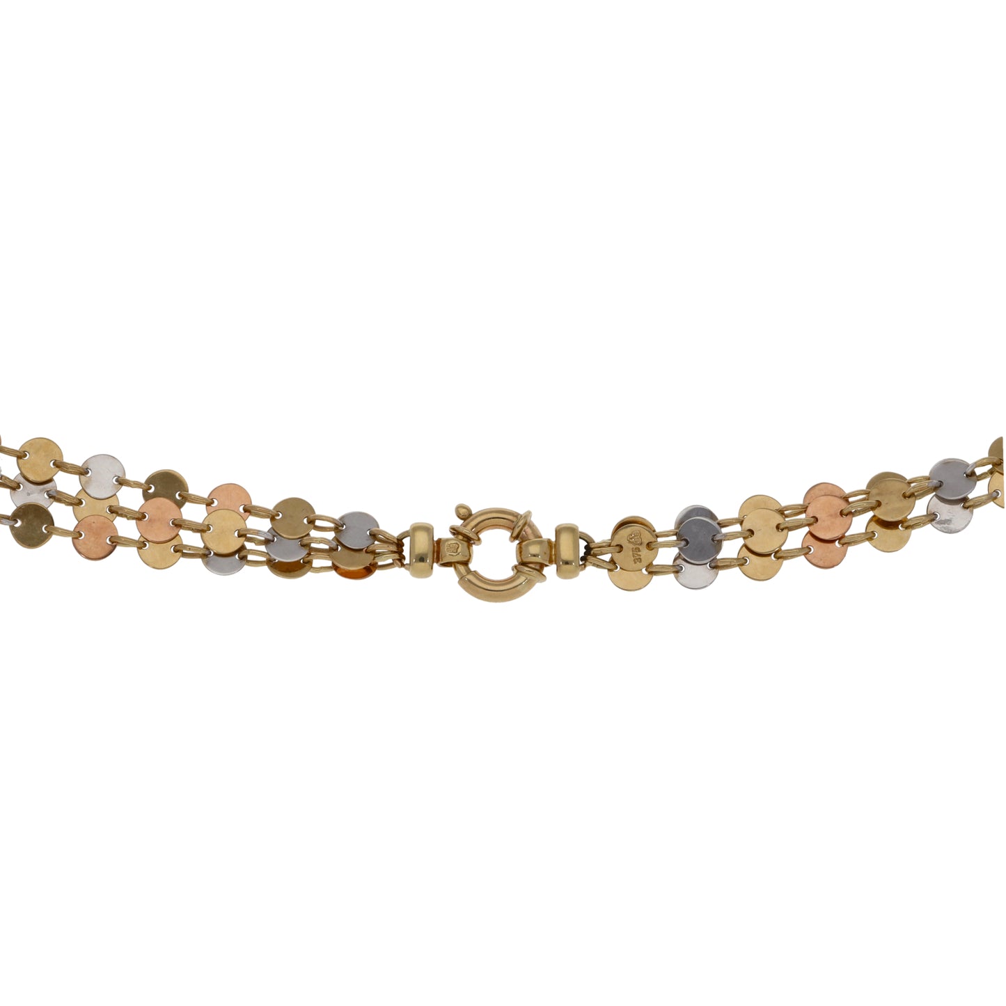 9ct Gold Fancy Necklace 16"