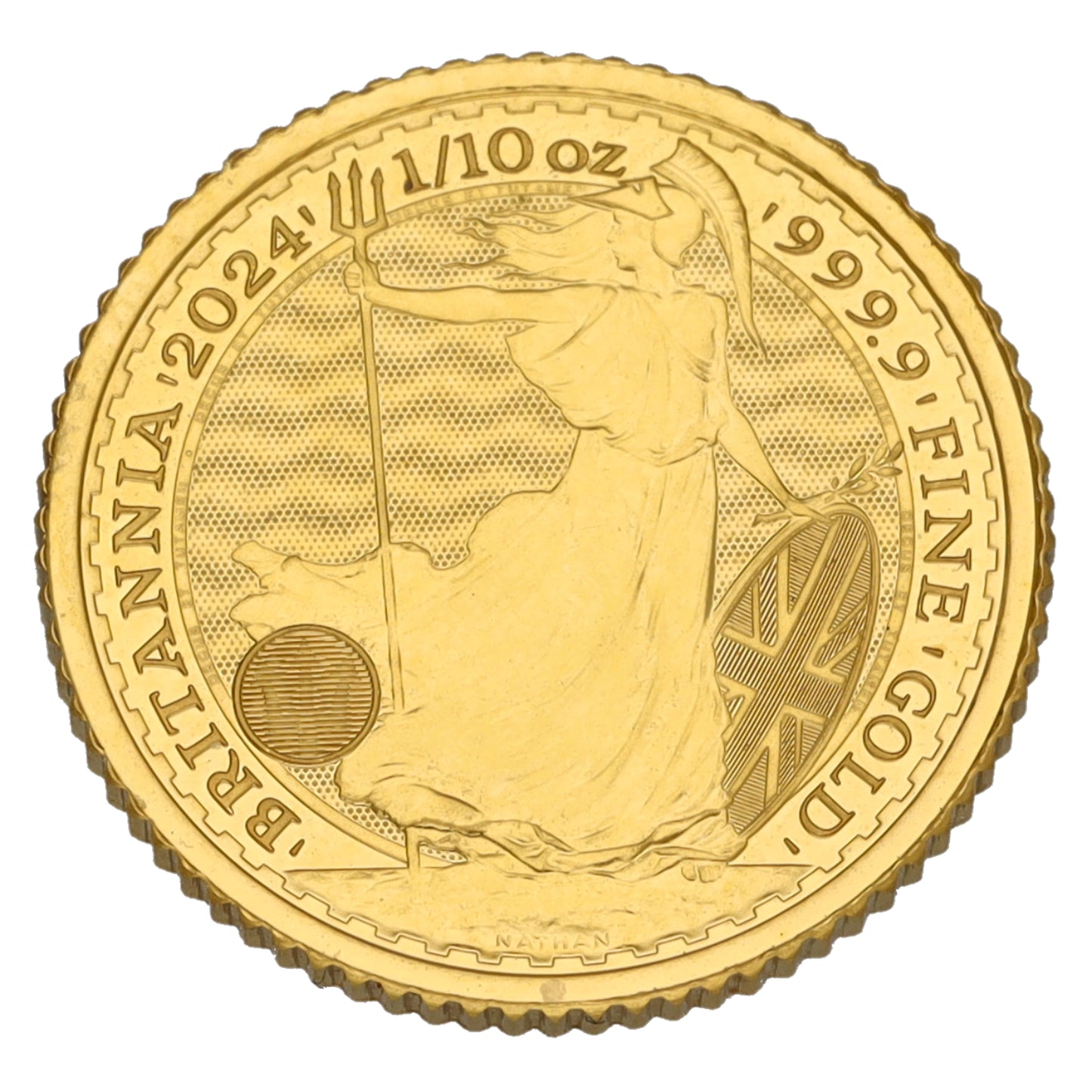 24ct Gold King Charles III 1/10 OZ Britannia Coin 2024