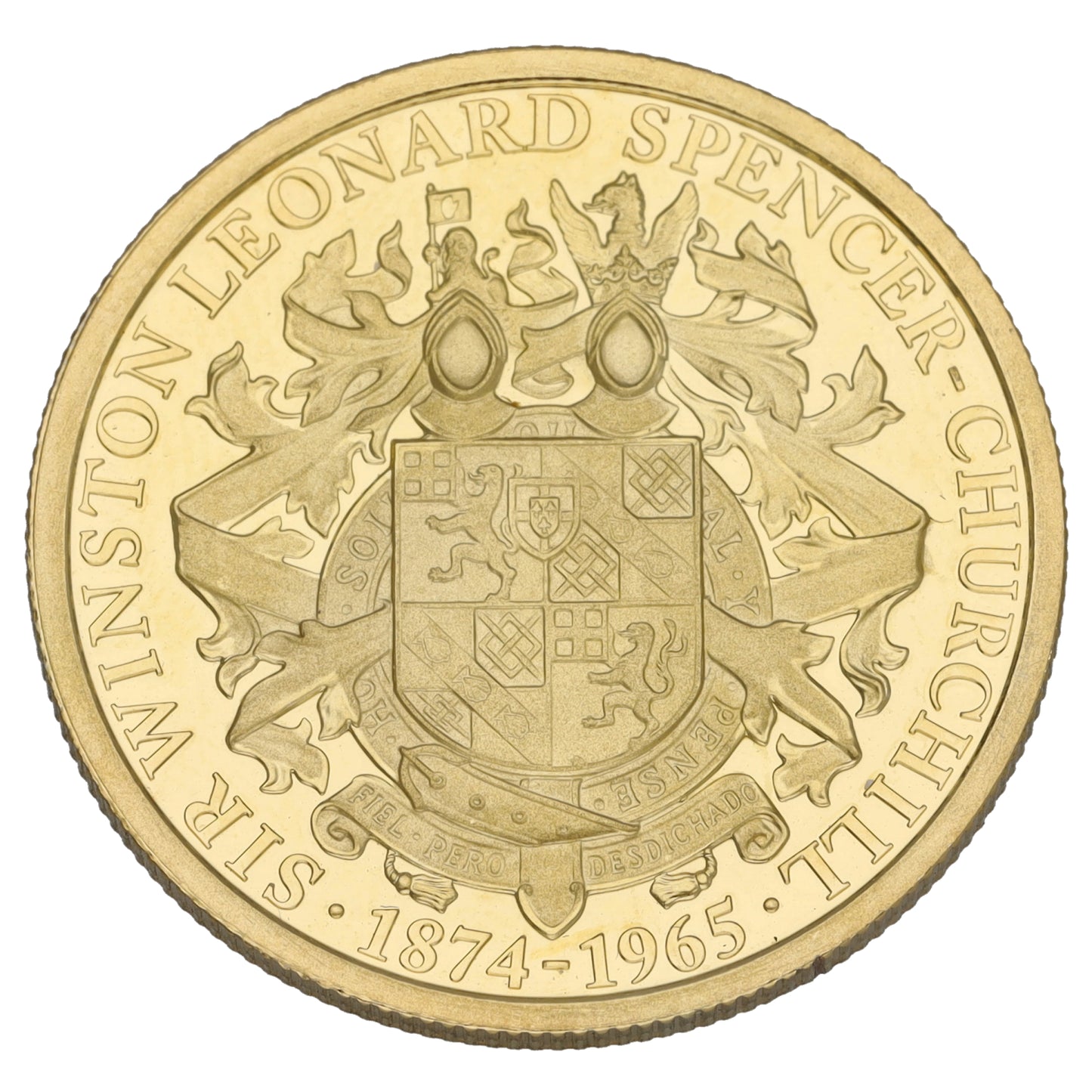 9ct Gold Sir Winston Leonard Spencer Churchill Two Crowns Coin 2020