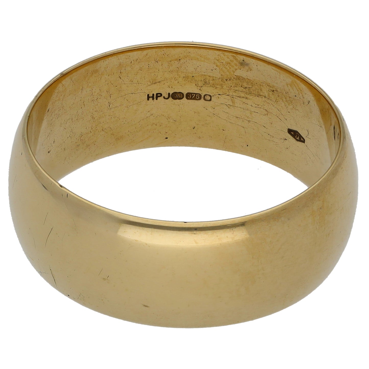 9ct Gold Plain Wedding Ring Size W