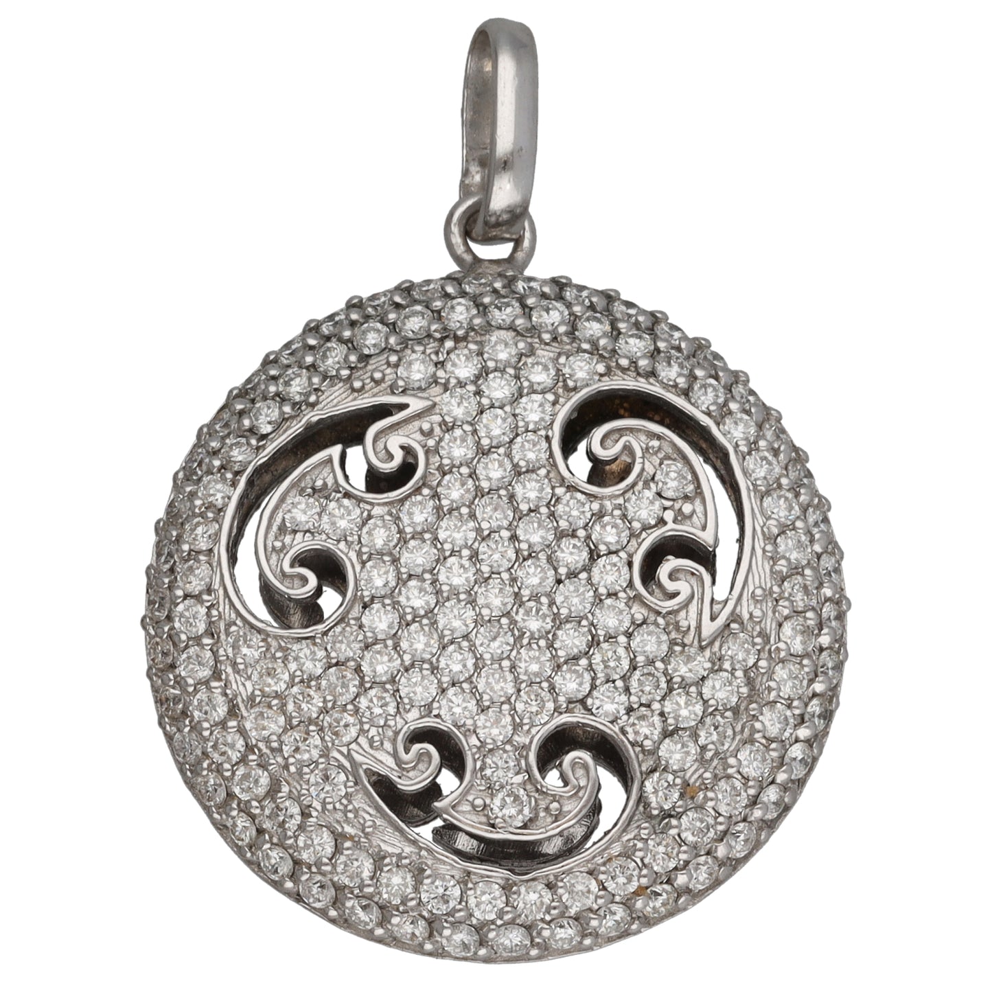 18ct White Gold 1.56ct Diamond Dress/Cocktail Pendant