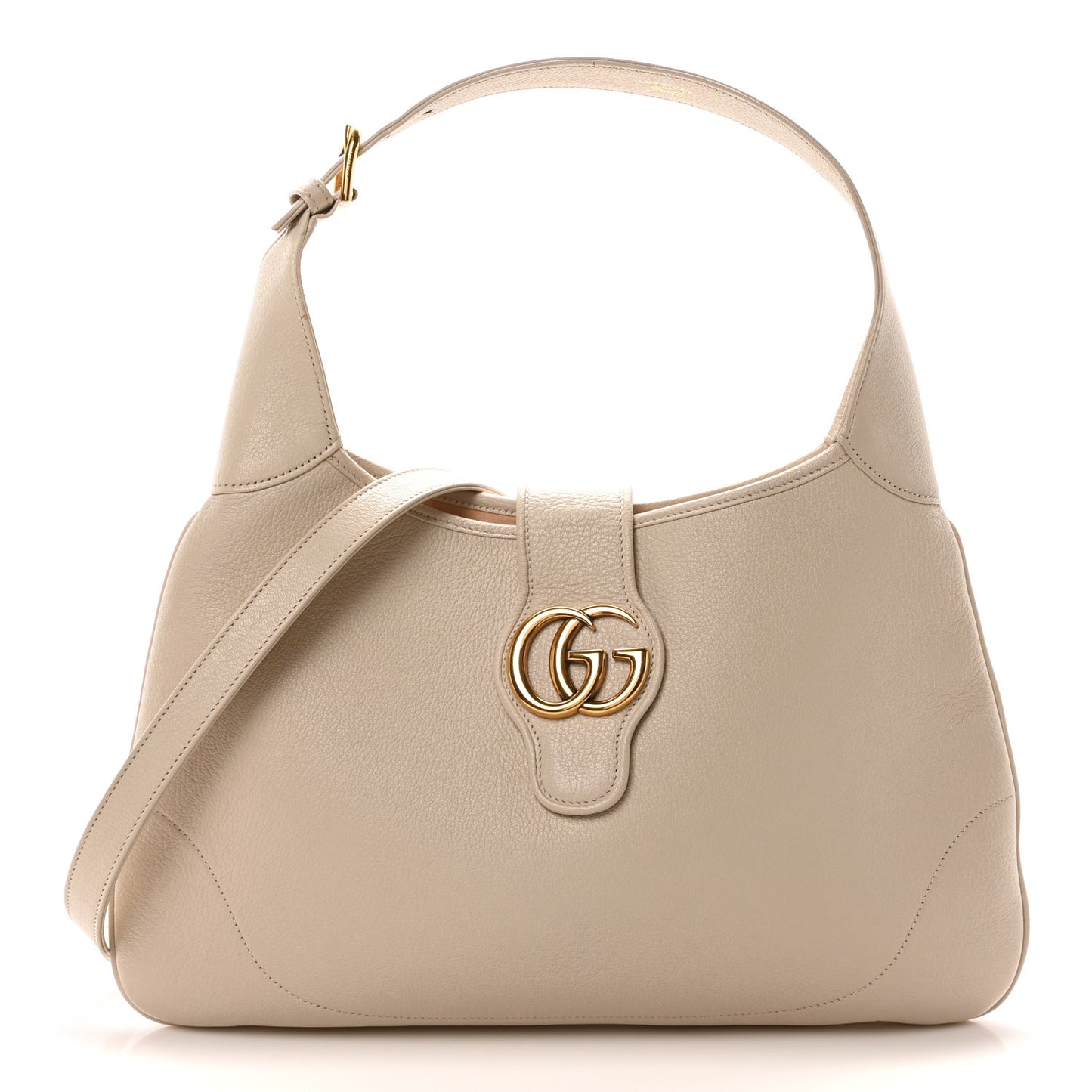 Gucci Aphrodite Medium Calfskin Leather Bag - Mystic White