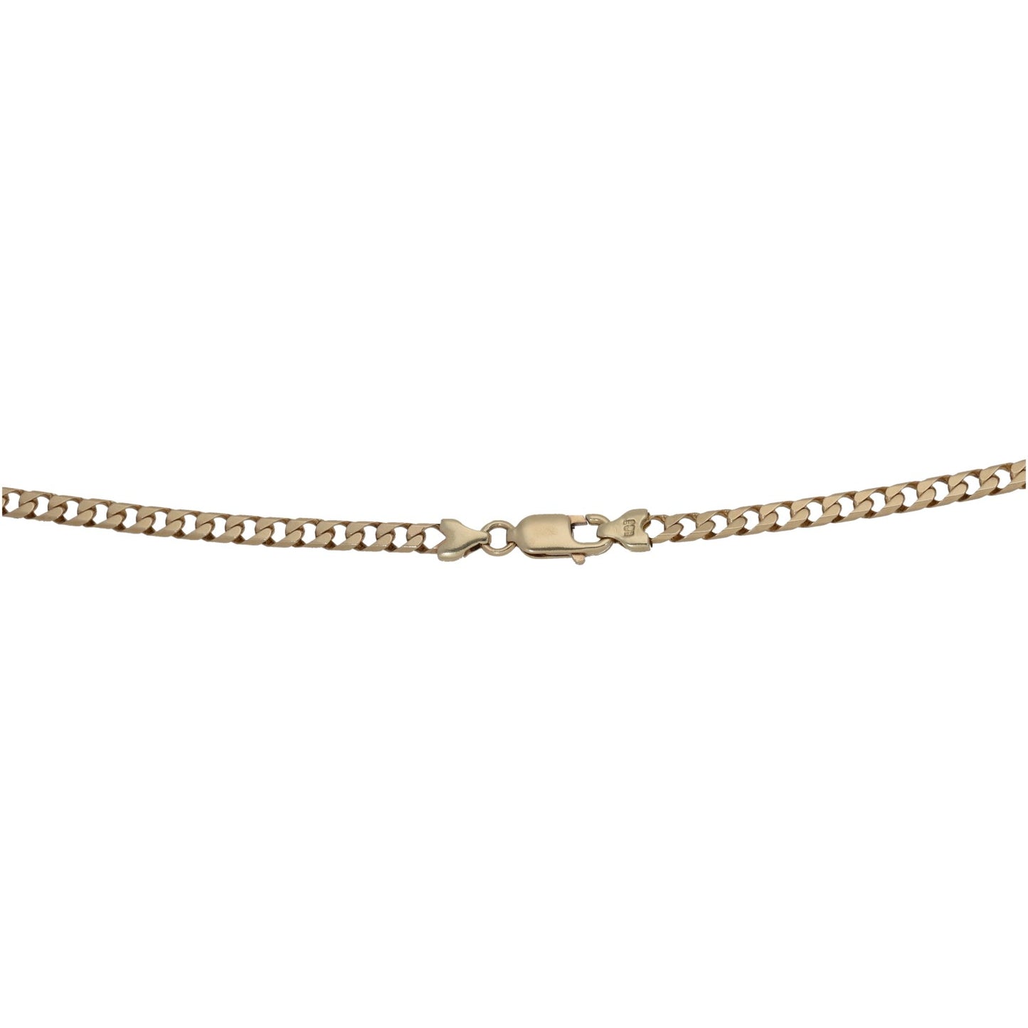9ct Gold Curb Chain 23"