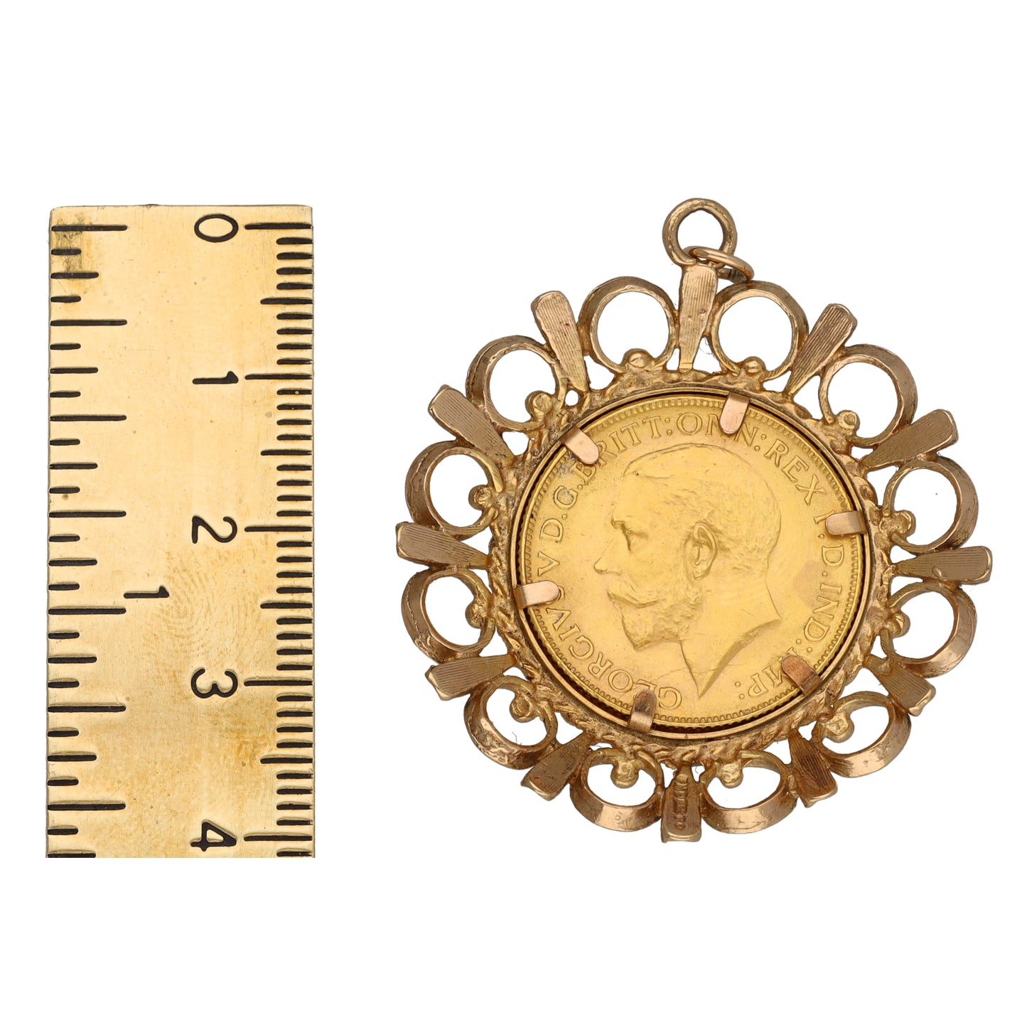 9ct Gold Full Sovereign Coin Pendant
