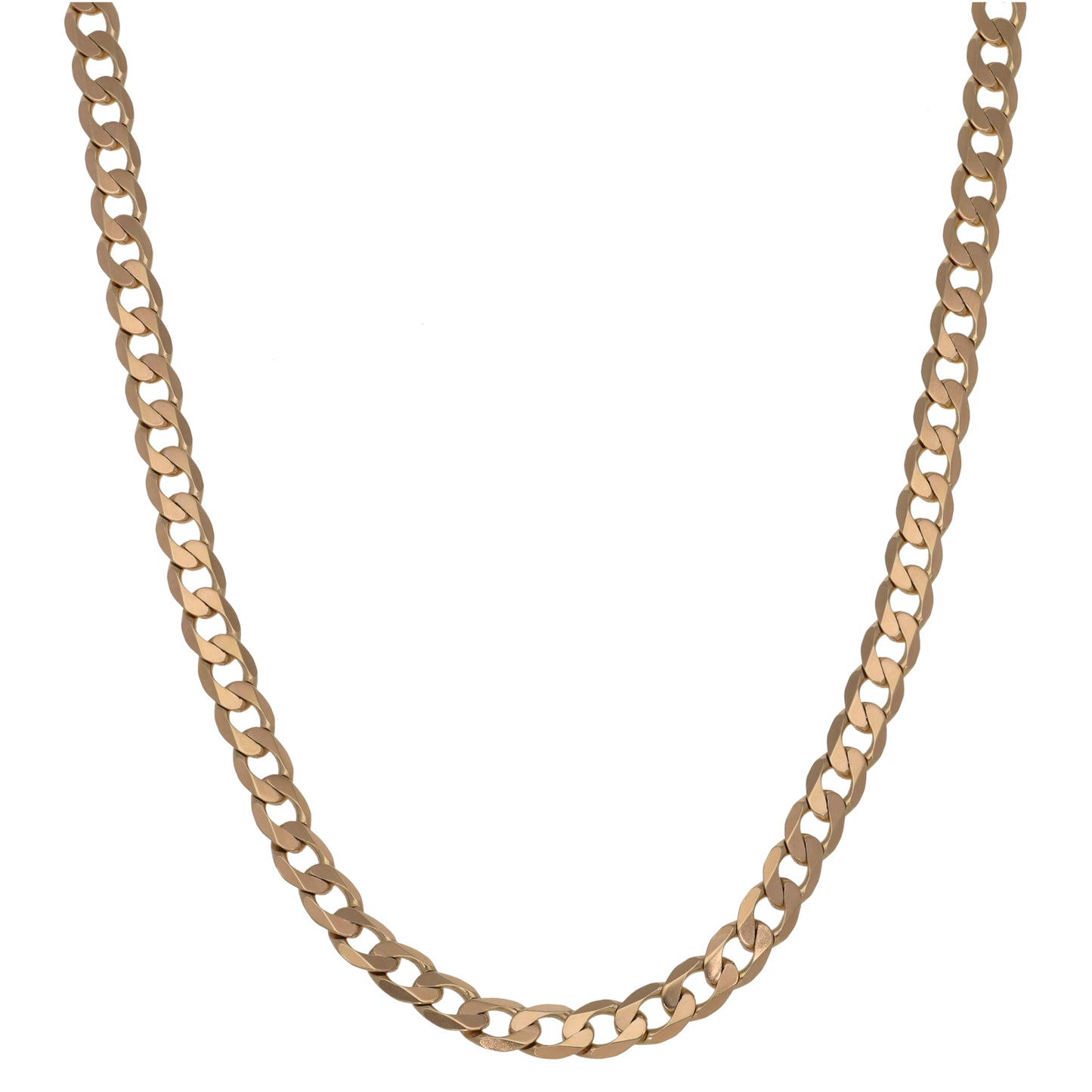 9ct Gold Curb Chain 22"
