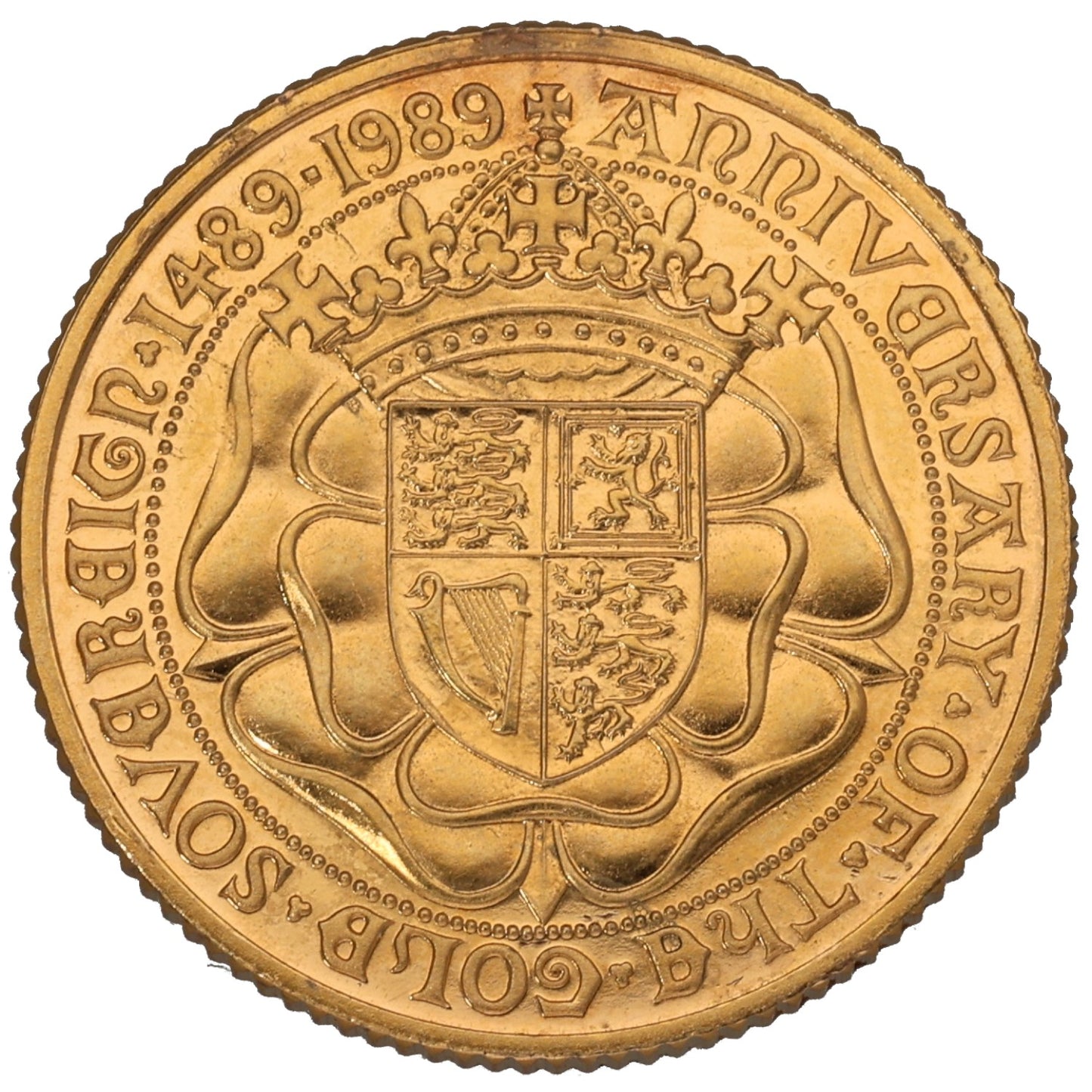 22ct Gold Anniversary Of The First Gold Sovereign Coin 1989