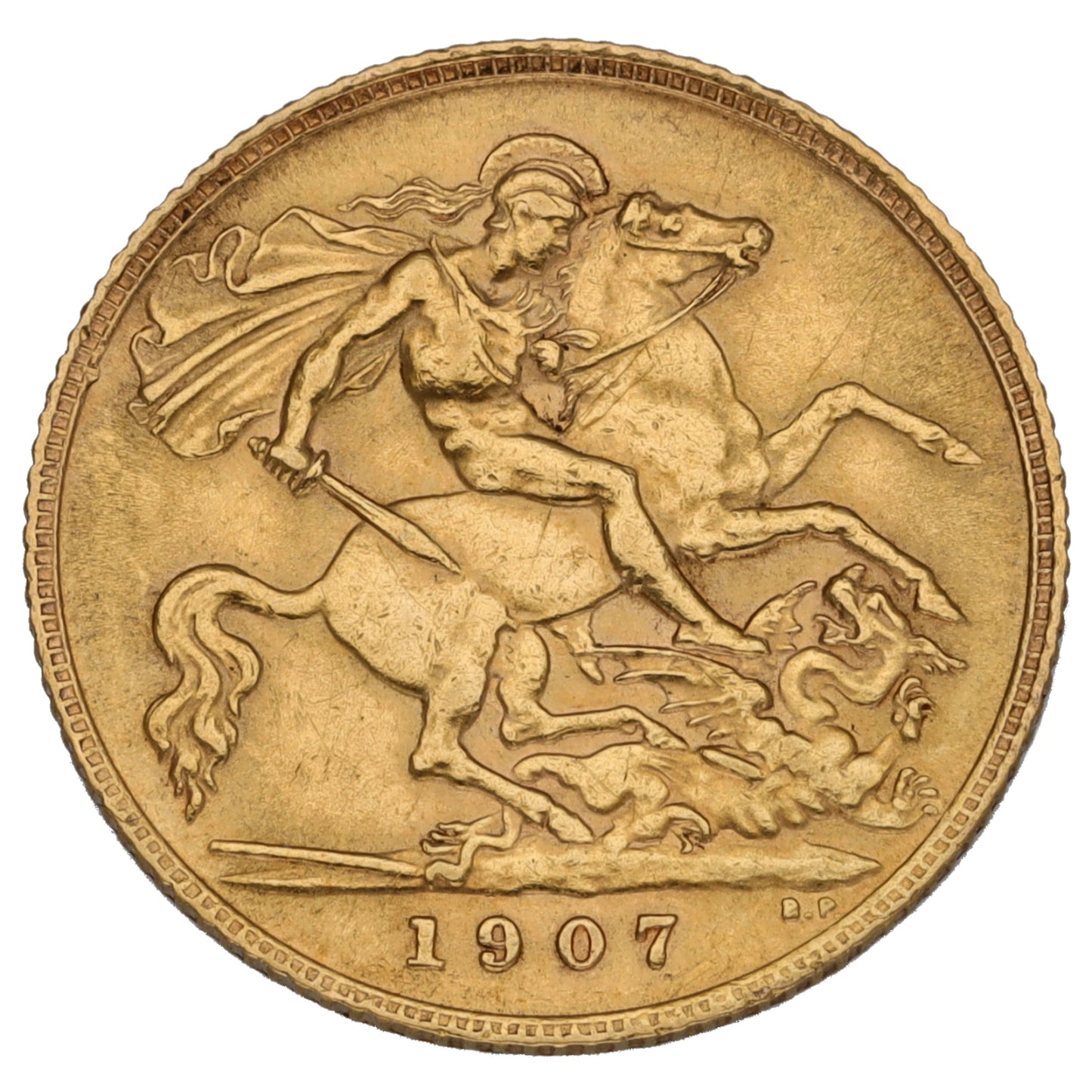 22ct Gold King George V Half Sovereign Coin 1907