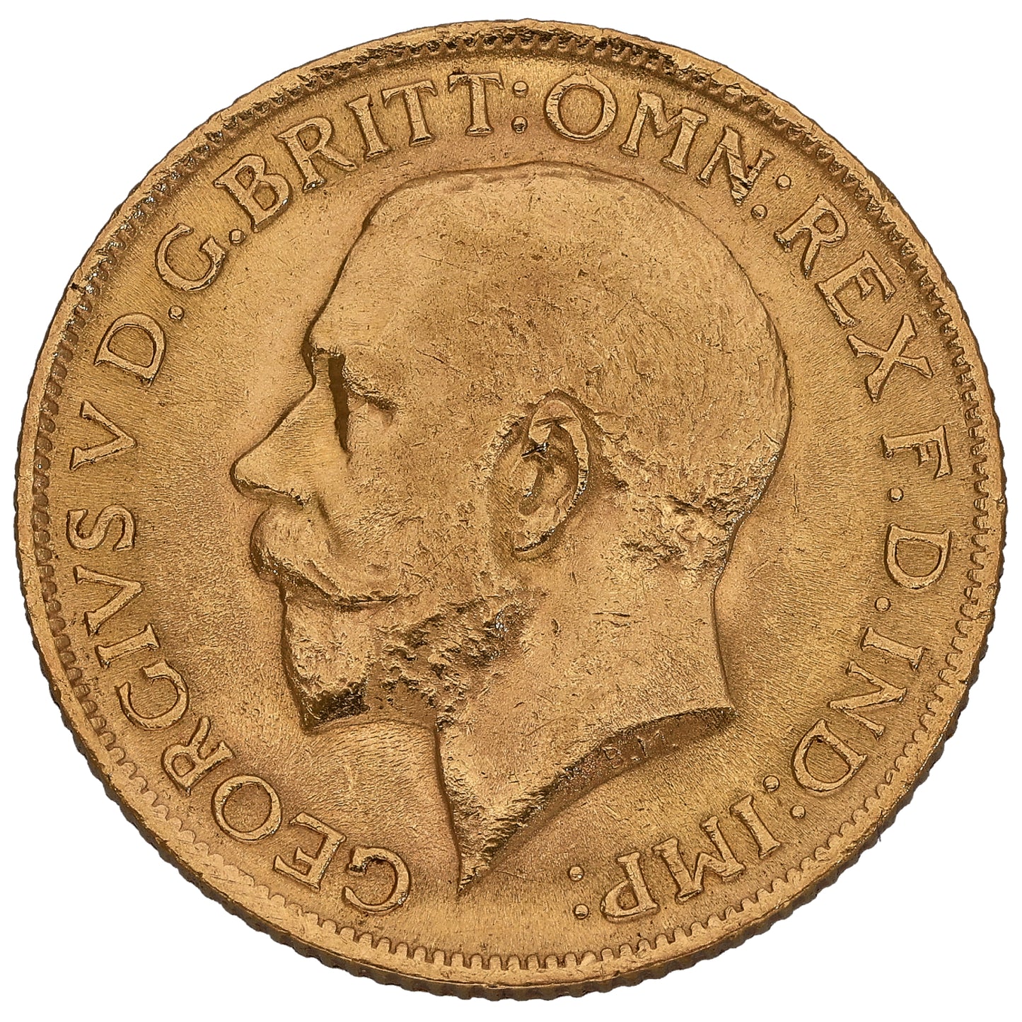 22ct Gold King George V Full Sovereign Coin 1912