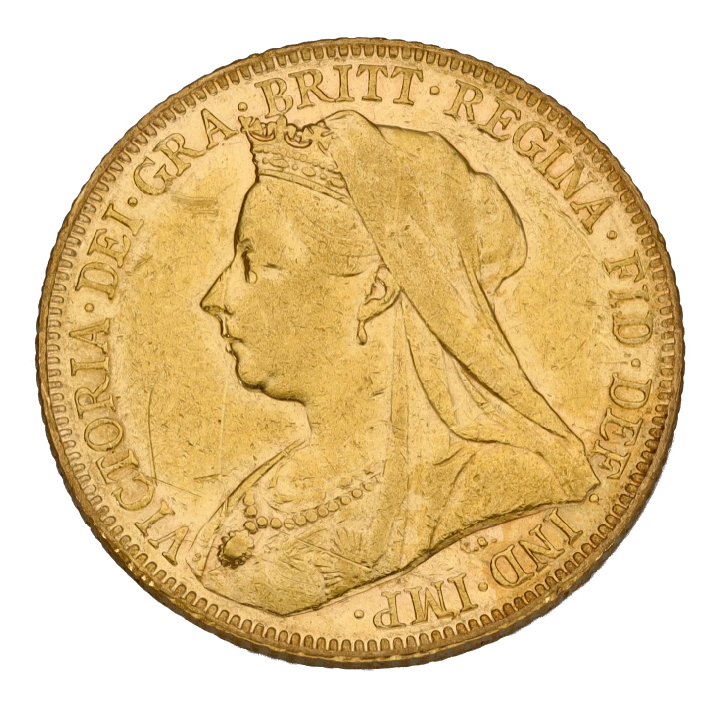 22ct Gold Queen Victoria Full Sovereign Coin 1900