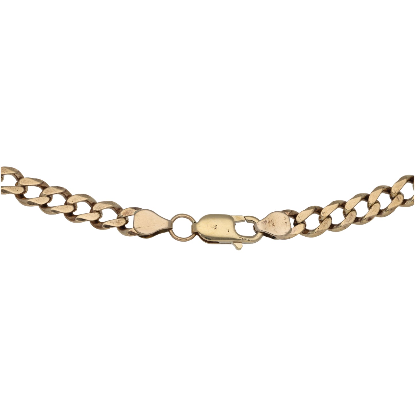 9ct Gold Curb Chain 22"